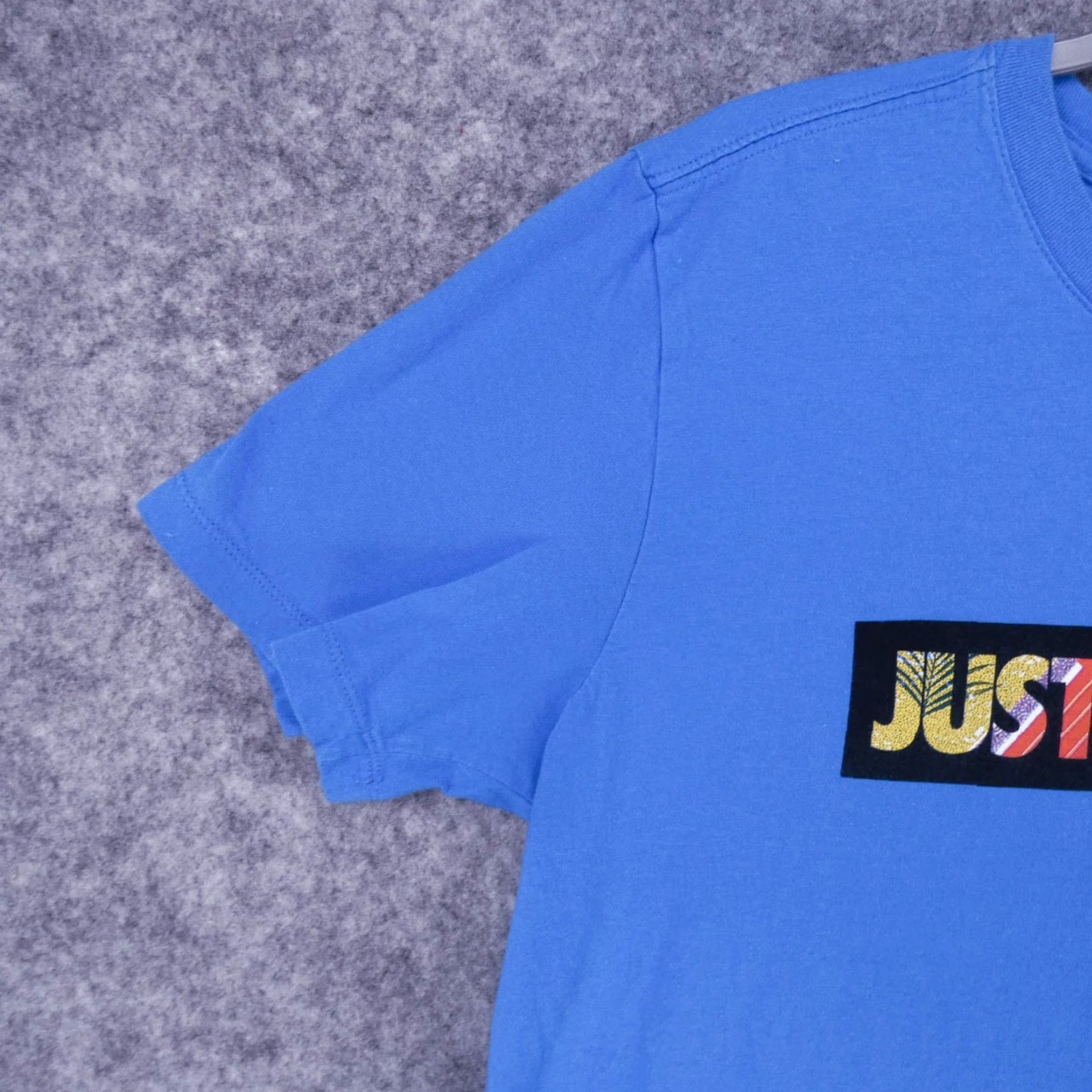 Nike Nike Shirt Mens Medium Short Sleeve Pullover Blue Spell Out Just Do It Logo Size US M / EU 48-50 / 2 - 3 Thumbnail