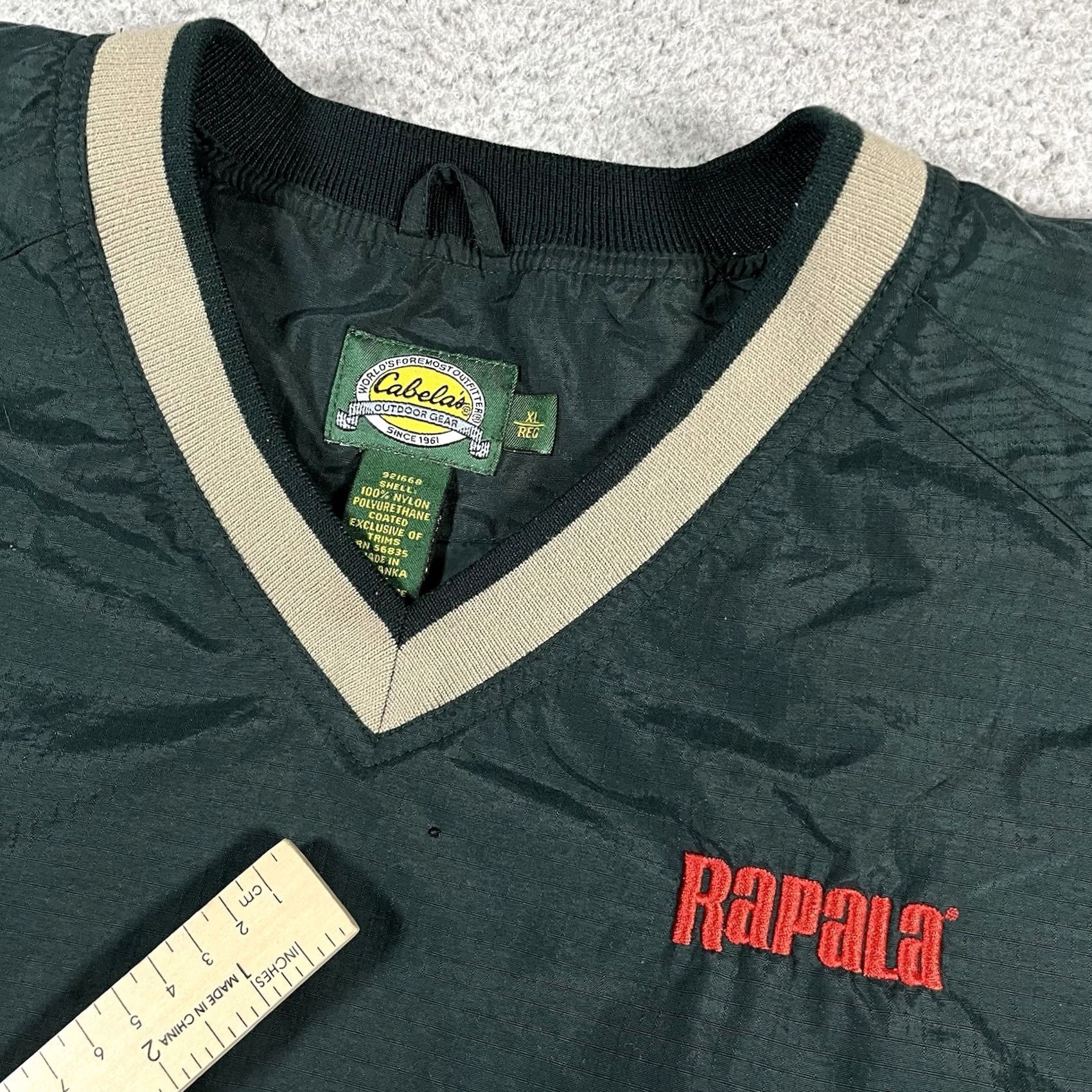 Vintage VINTAGE Cabelas Rapala Jacket Mens XL Green Pullover Outdoor Fishing Windbreaker Shell Size US XL / EU 56 / 4 - 2 Thumbnail