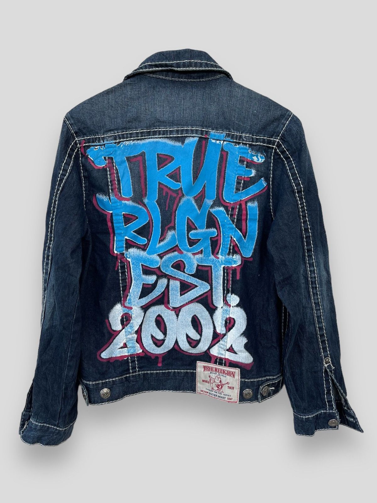 True Religion 🔥True Religion Graffiti Trucker Jacket Size US S / EU 44-46 / 1 - 4 Thumbnail