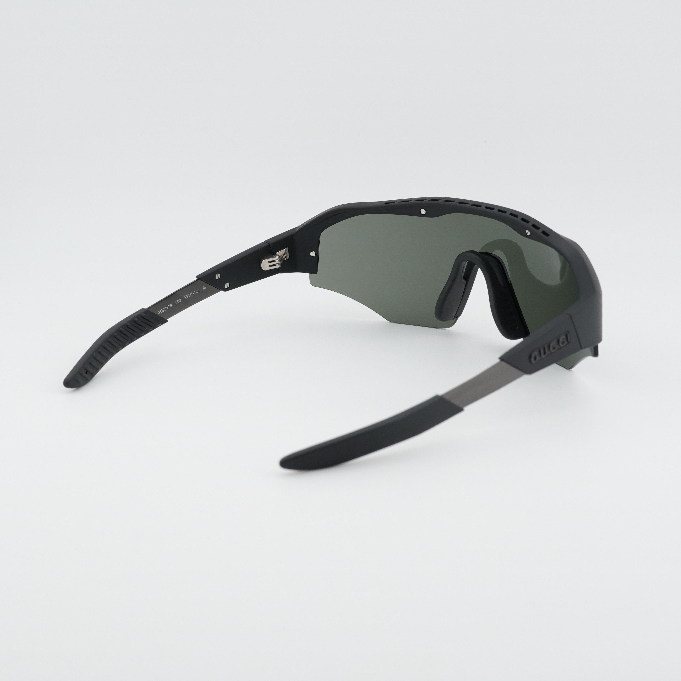 Gucci Gucci GG2017S 003 Sunglasses Black Shield Frame, Grey Lenses Size ONE SIZE - 7 Thumbnail