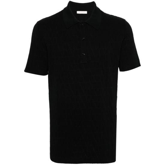 ポロシャツ VALENTINO Men Polo shirt Black 4V3KP02G9W5 MXM Valentino Garavani VALENTINO GARAVANI Men Polo Shirts