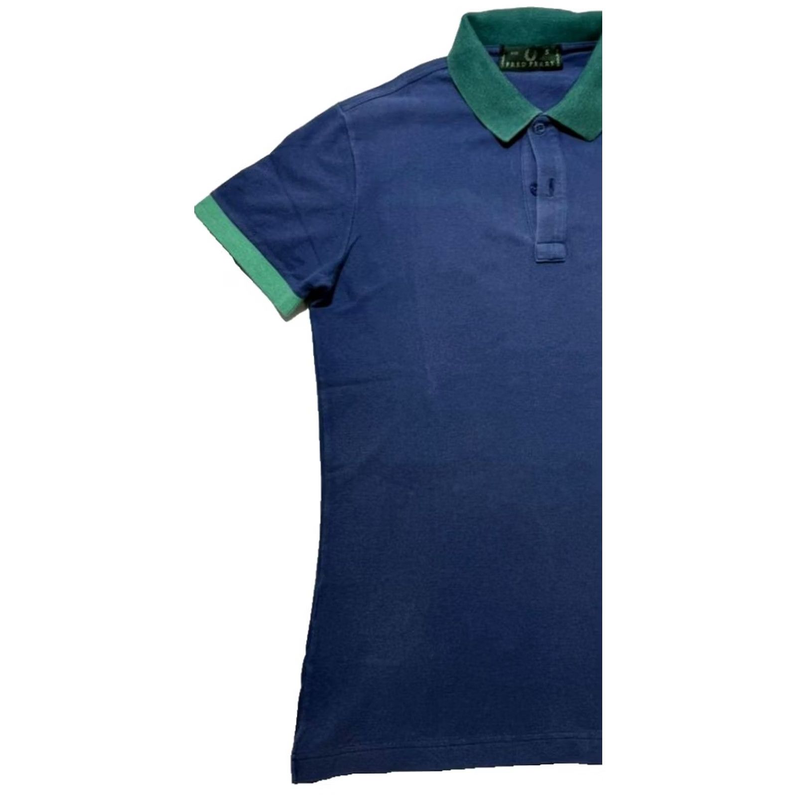 Fred Perry Fred Perry Polo Womens Blue With Green Trim Embroidered Laurel Size S Size S / US 4 / IT 40 - 7 Thumbnail