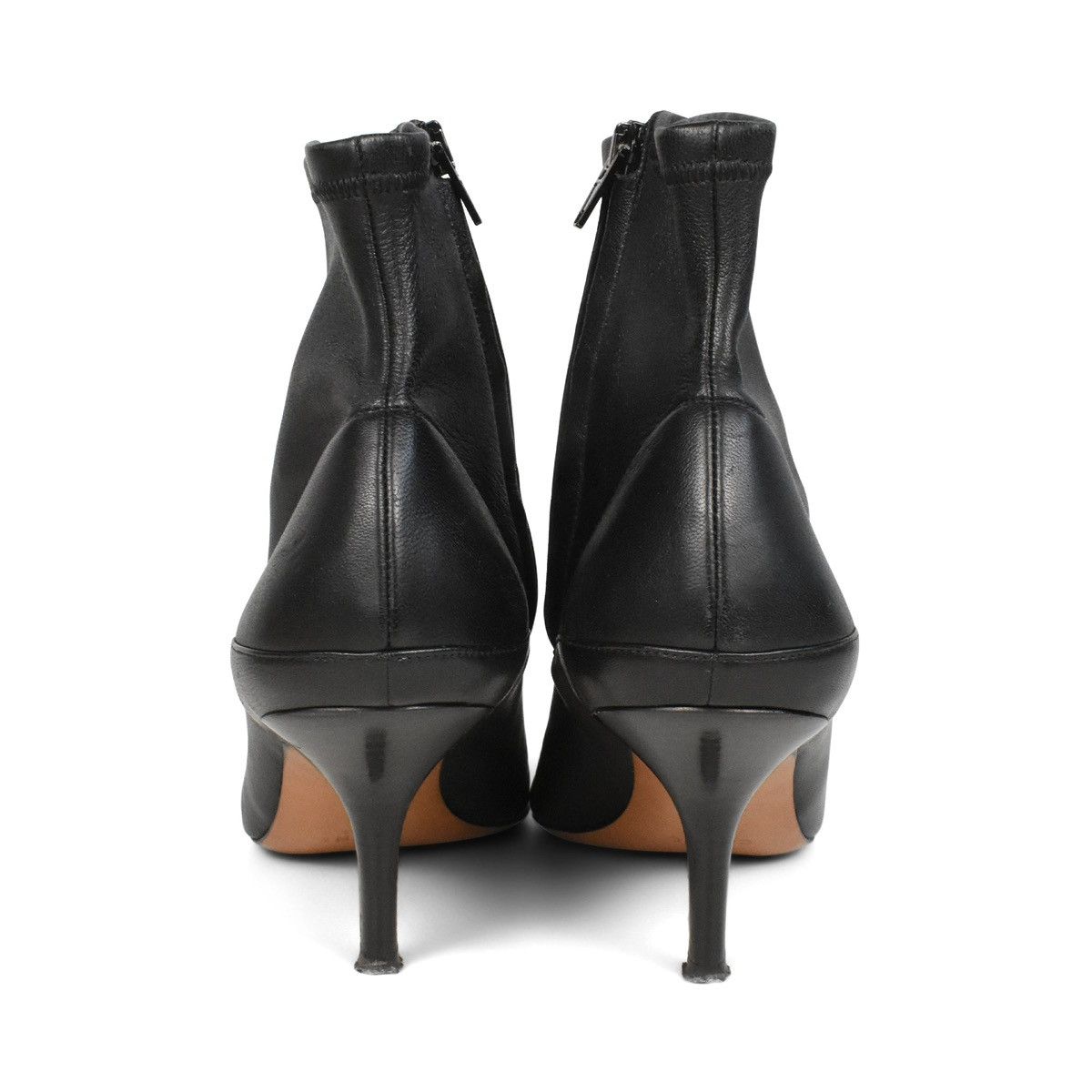 Celine Celine Black Leather Heel Boots Size US 9.5 / IT 39.5 - 5 Thumbnail