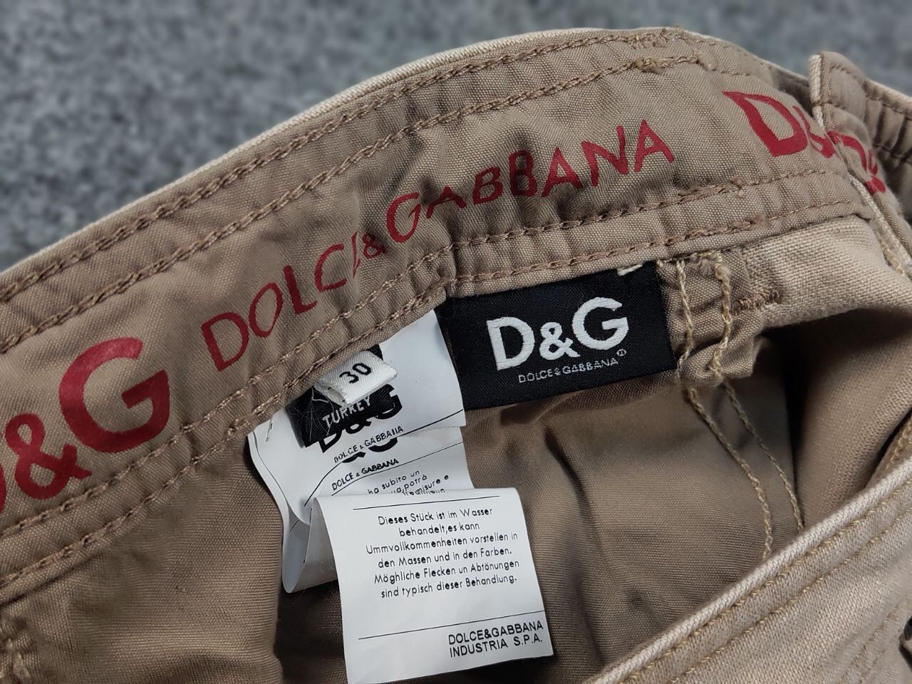 Dolce & Gabbana Vintage 90's Dolce & Gabbana amazing Beige denim tight Jeans Size 30" / US 8 / IT 44 - 19 Thumbnail