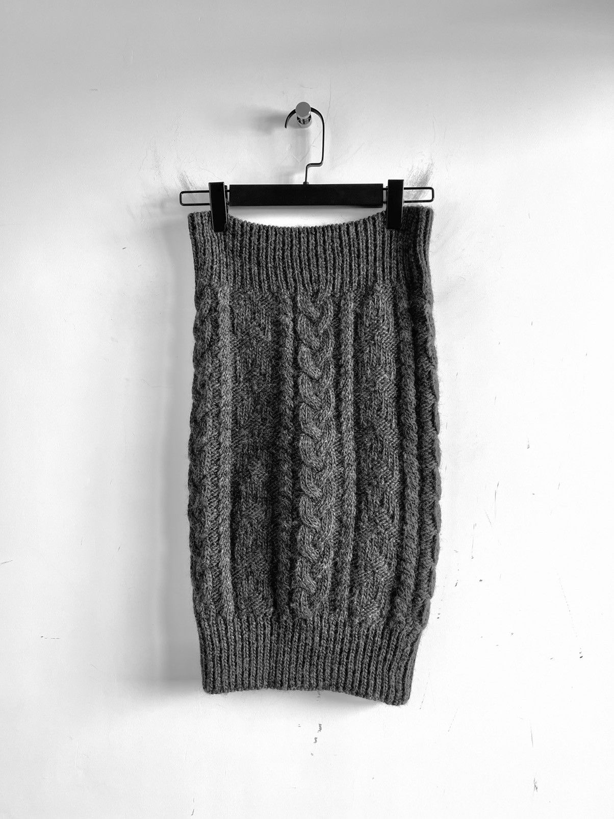Yohji Yamamoto Yohji Yamamoto Y's - Wool Cable Knit Neck Warmers Scarf Size ONE SIZE - 8 Thumbnail