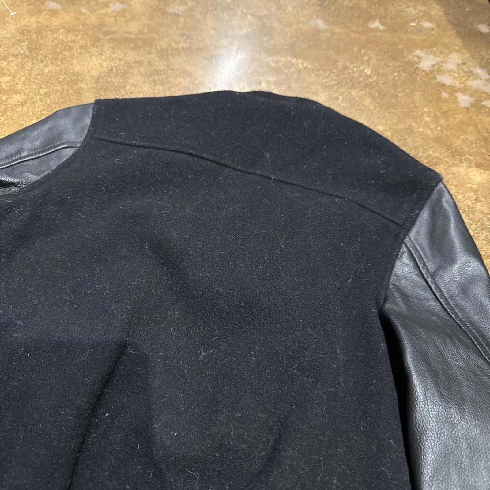 Schott Black Varsity Schott Leather Sleeve Jacket Size S / US 4 / IT 40 - 5 Thumbnail