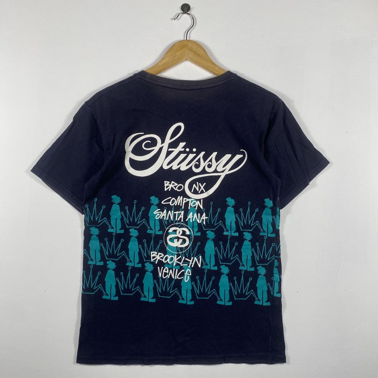 Stussy STUSSY World Tour Rasta Man Crown Graphic Faded Tee Shirt Size US S / EU 44-46 / 1 - 5 Thumbnail