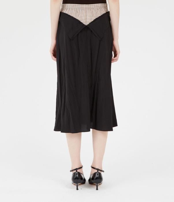Maison Margiela o1bcso1str0526 Anonymity-of-the-lining Midi Skirt in Black Size 27" / US 4 / IT 40 - 6 Thumbnail