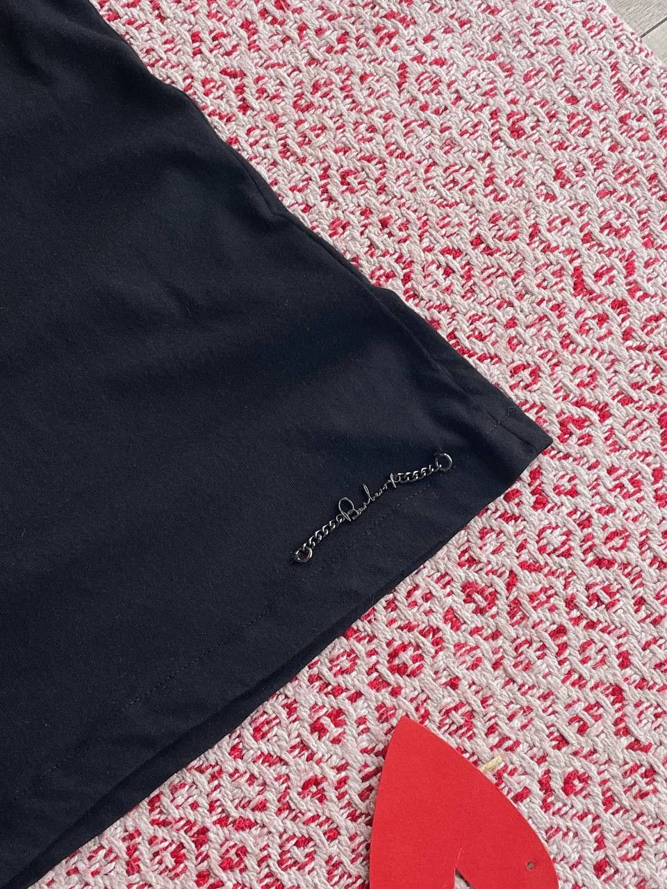 Burberry Burberry Top Black Velvet Trim Deep Neck Size S / US 4 / IT 40 - 6 Thumbnail