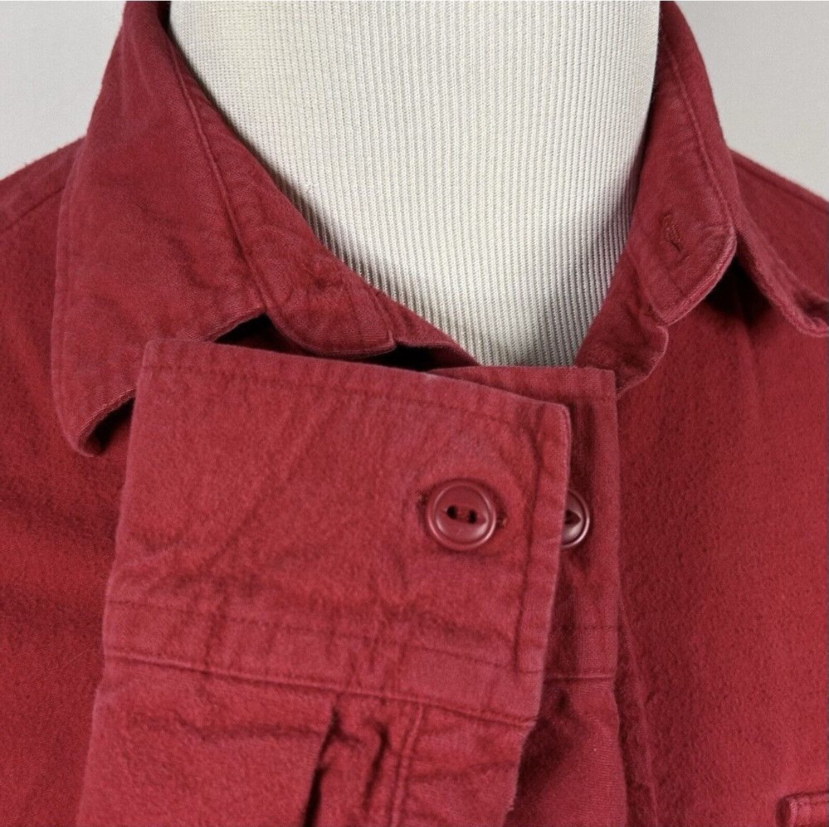 J.Crew J. Crew Heavyweight Chamois Flannel Medium Workshirt Red Size US M / EU 48-50 / 2 - 4 Thumbnail