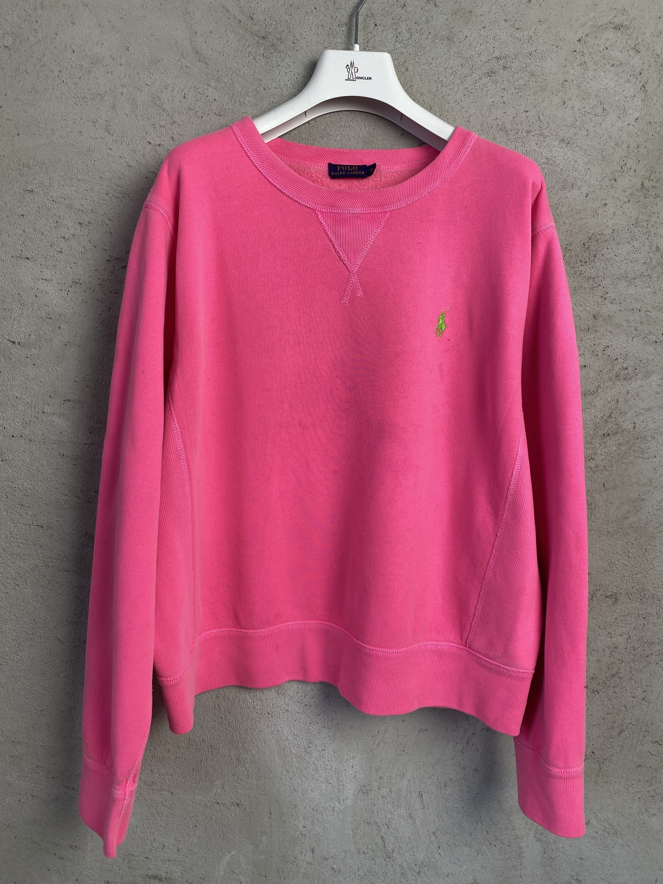 Polo Ralph Lauren Polo Ralph Lauren small pony sweatshirt crewneck neon Size XL / US 12-14 / IT 48-50 - 1 Thumbnail