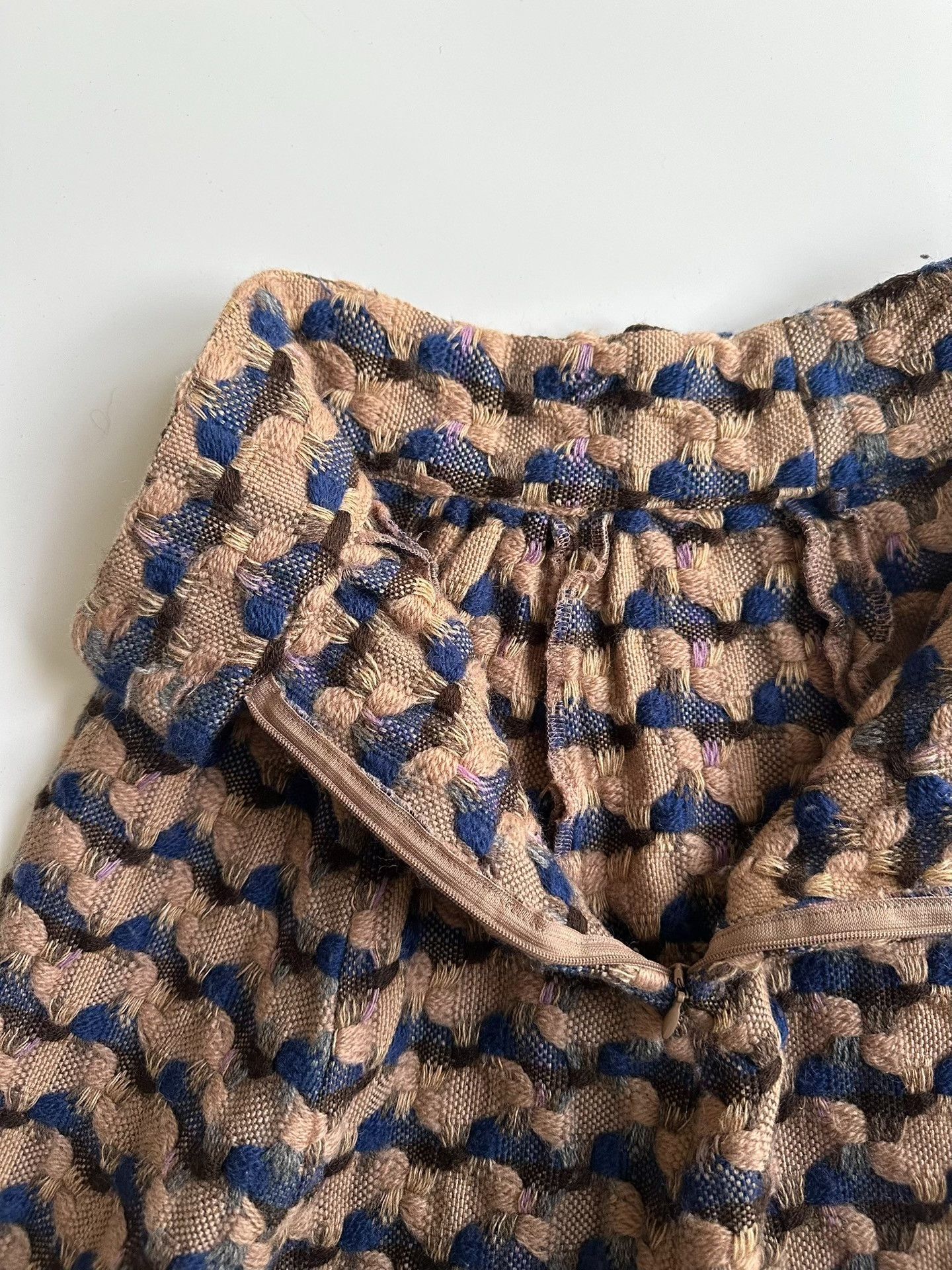 Dries Van Noten DRIES VAN NOTEN 04FW Geometric Weave Skirt| Size 28" / US 6 / IT 42 - 4 Thumbnail