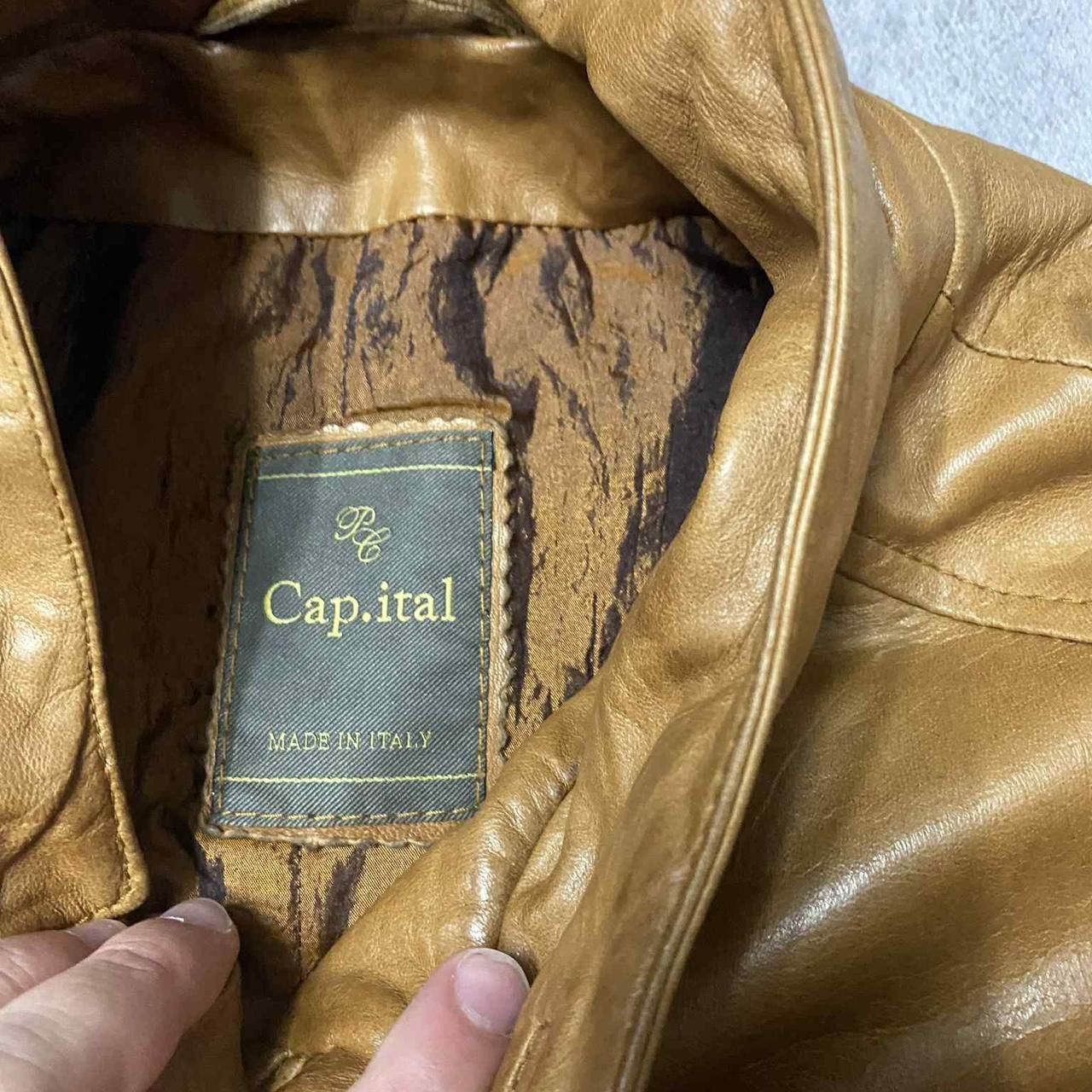 Other Tan and brown leather jacket leather Size US L / EU 52-54 / 3 - 3 Thumbnail