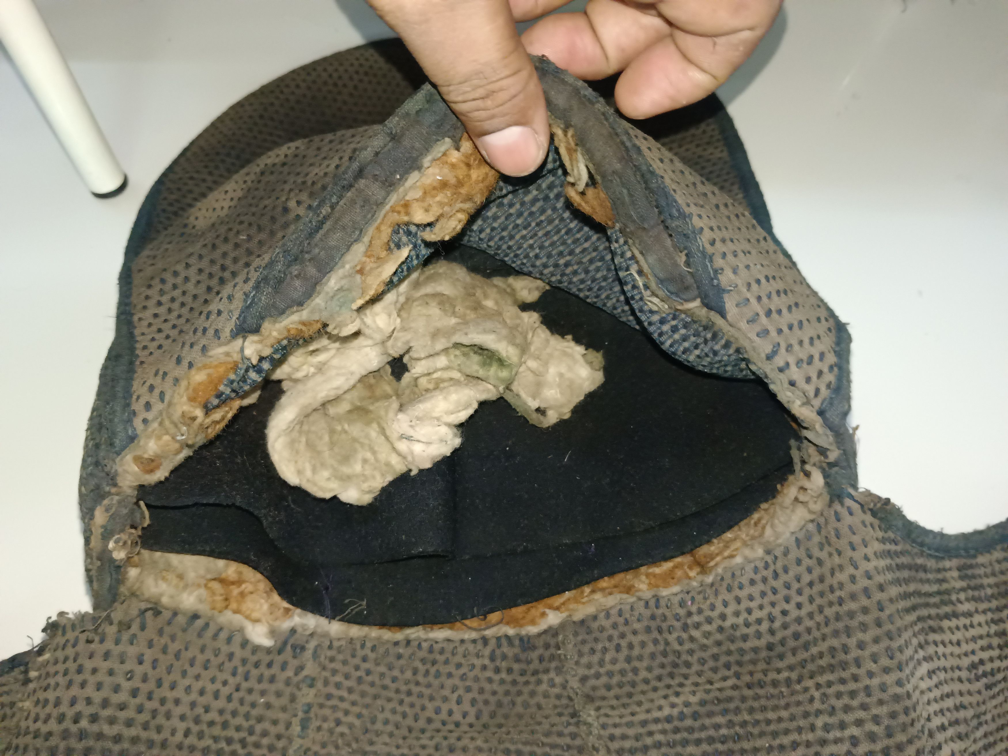 Japanese Brand × Vintage Rare japanese fireman's Hat Era Meiji Sashiko Size ONE SIZE - 9 Thumbnail