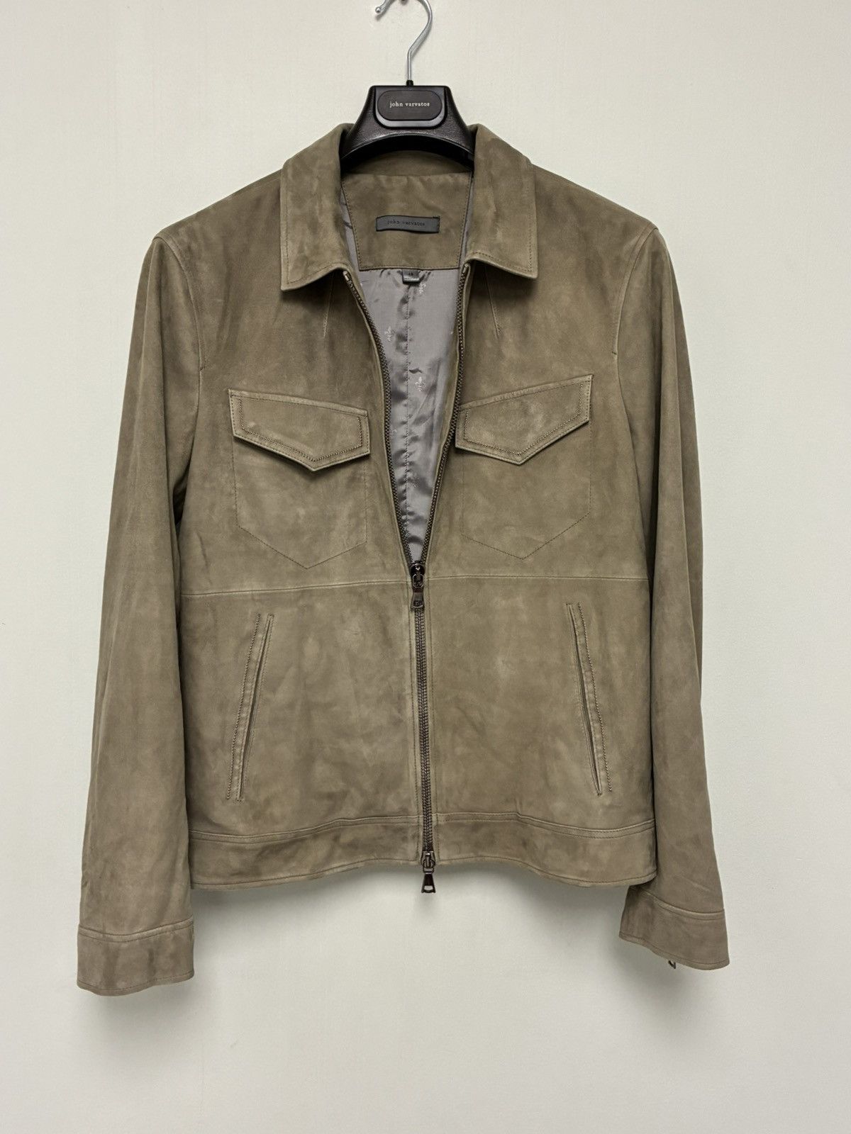 John Varvatos Grendale Suede Jacket EU 48 USA 38 Size US M / EU 48-50 / 2 - 15 Thumbnail