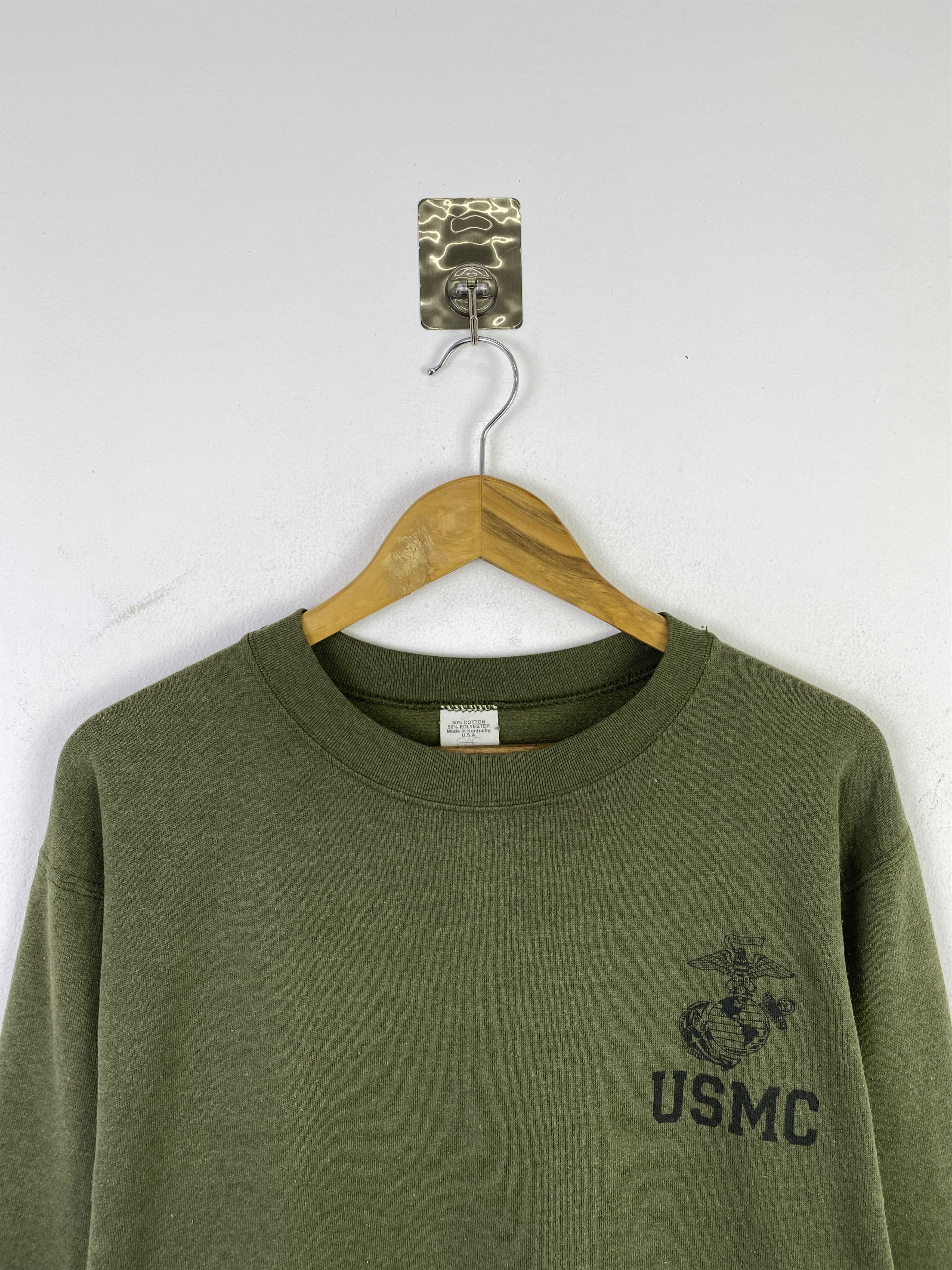 Vintage Vintage 90s USMC Plain Crewneck Sweatshirt SH0396 Size US S / EU 44-46 / 1 - 2 Thumbnail