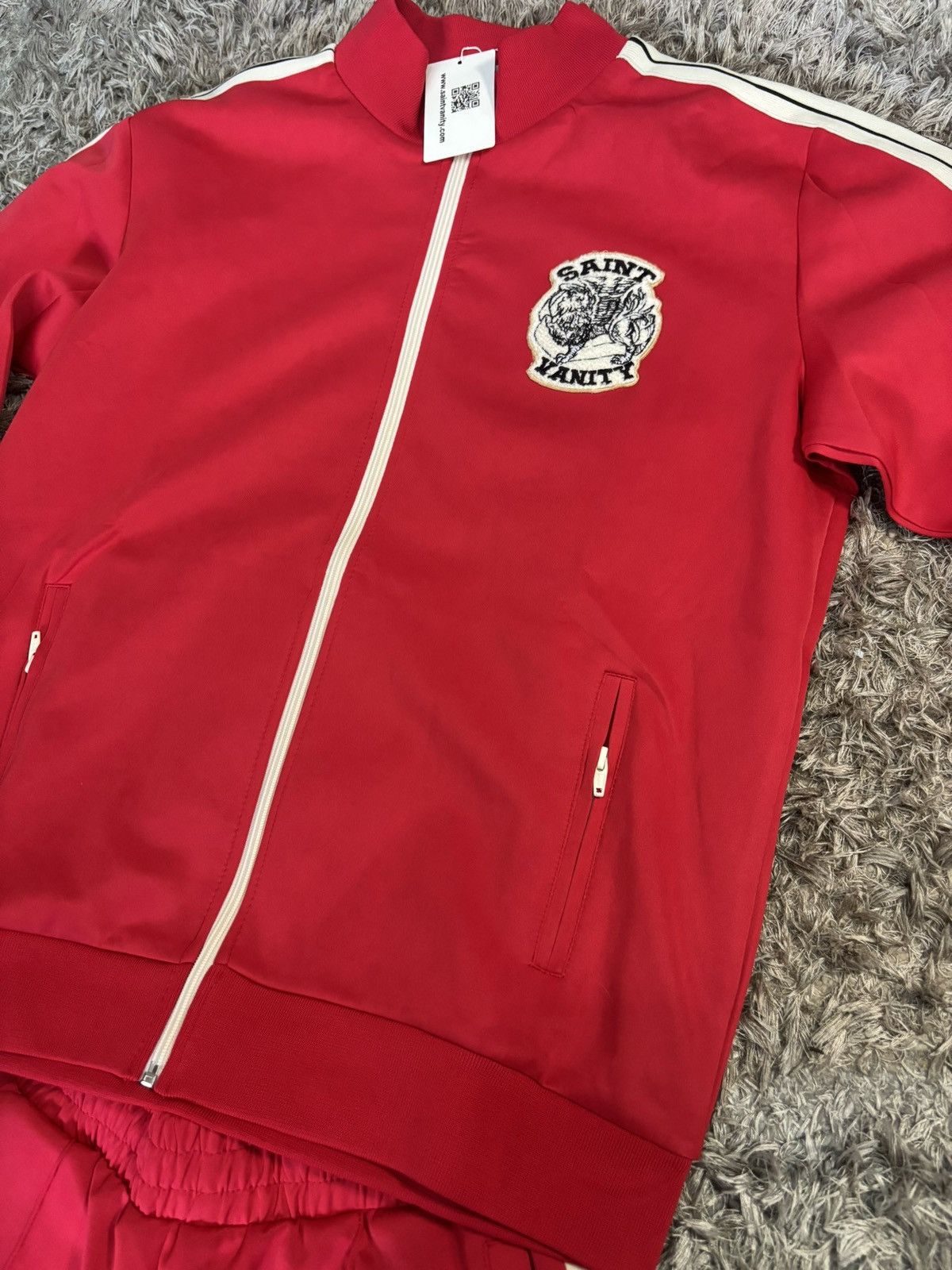 Saint Vanity Saint vanity red nylon track set Jacket + pants Large Size US L / EU 52-54 / 3 - 2 Thumbnail