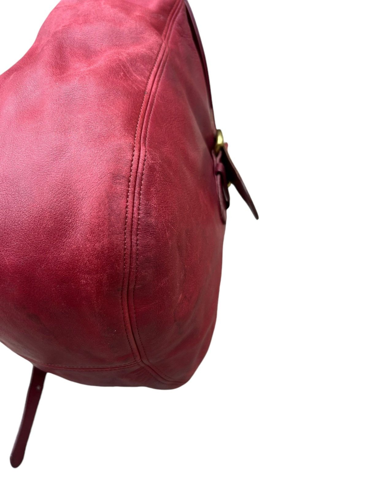Coach Vintage 90s Coach Faded Patina Leather Backpack Bag Size ONE SIZE - 15 Thumbnail