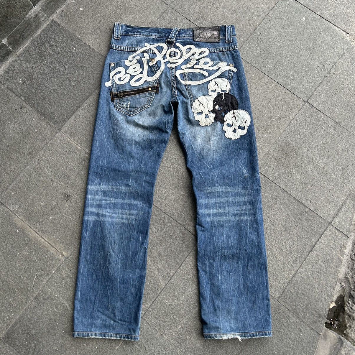 Japanese Brand Vintage y2k Redpepper Jeans Skull Size US 34 / EU 50 - 1 Thumbnail
