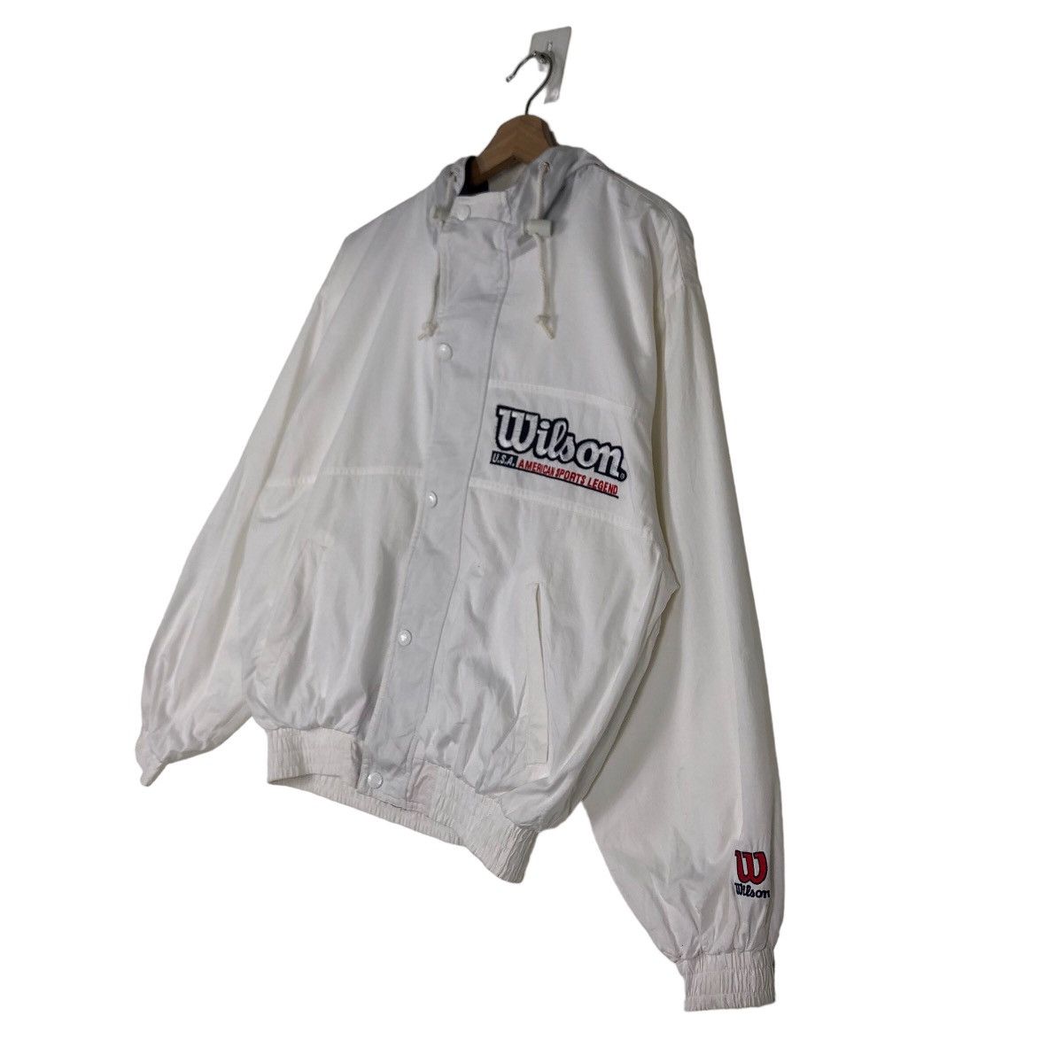 Japanese Brand 🔥90’s Vintage Bomber Jacket Wilson Since 1914 Big Logo Size US M / EU 48-50 / 2 - 9 Thumbnail