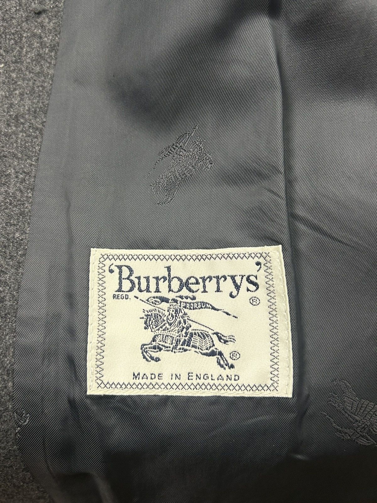 Burberry Burberry Women’s Grey Wool Blazer Made in England Vintage Size L / US 10 / IT 46 - 10 Thumbnail