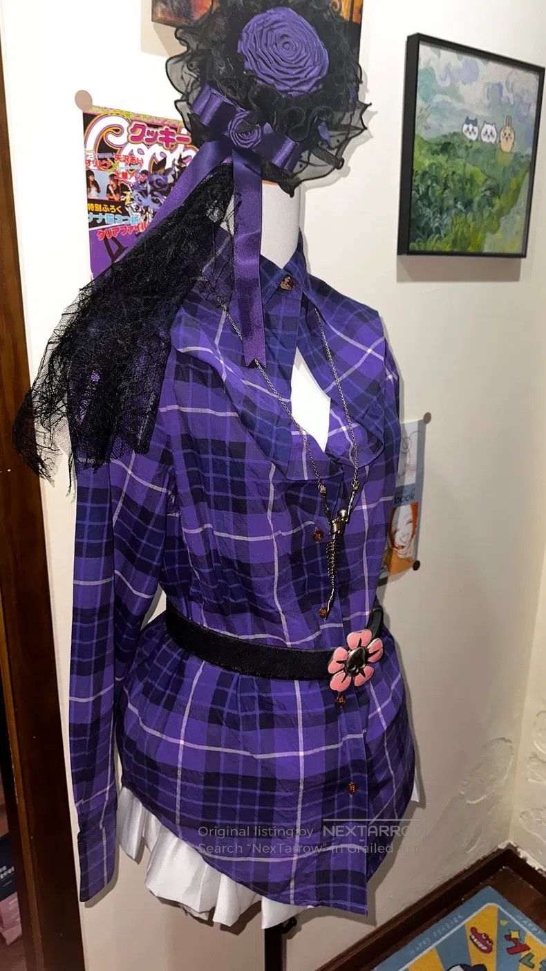 Vivienne Westwood Vivienne Westwood Purple and blue checkered shirt Size M / US 6-8 / IT 42-44 - 3 Thumbnail