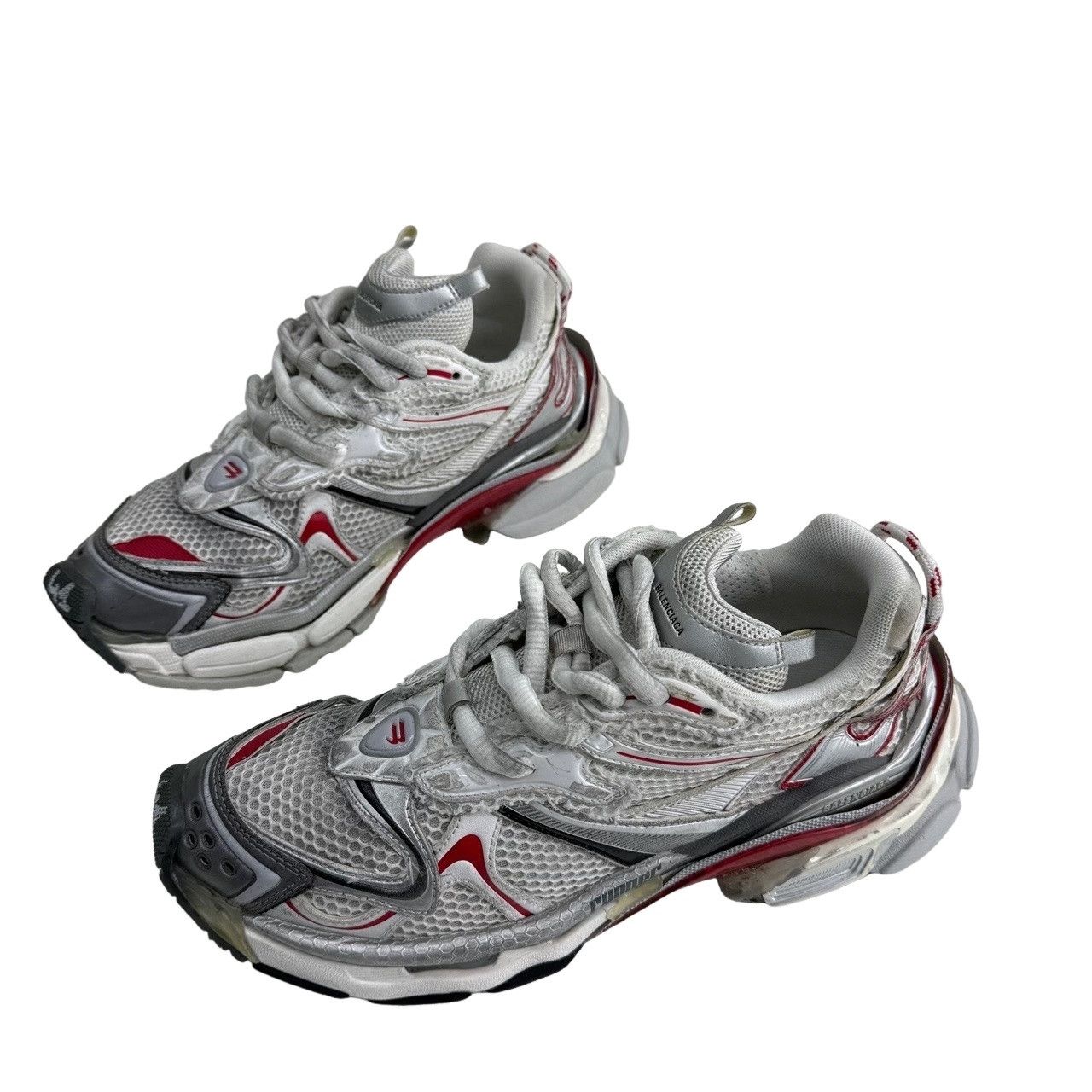 Balenciaga Balenciaga Silver Runner Sneakers Size 8 Size US 8 / EU 41 - 1 Thumbnail