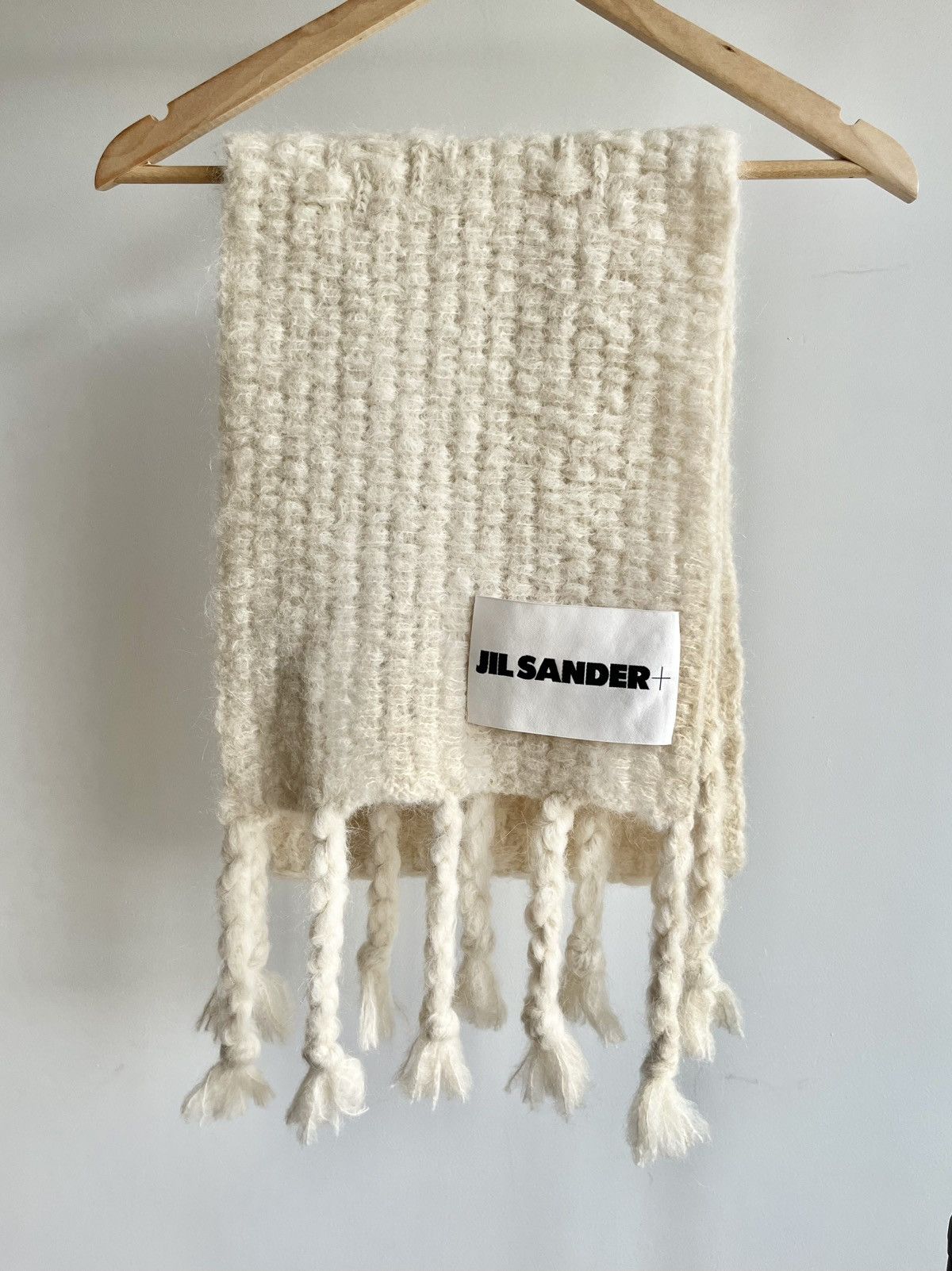Jil Sander Jil Sander + AW24 alpaca mohair blend chunky knit scarf Size ONE SIZE - 1 Thumbnail