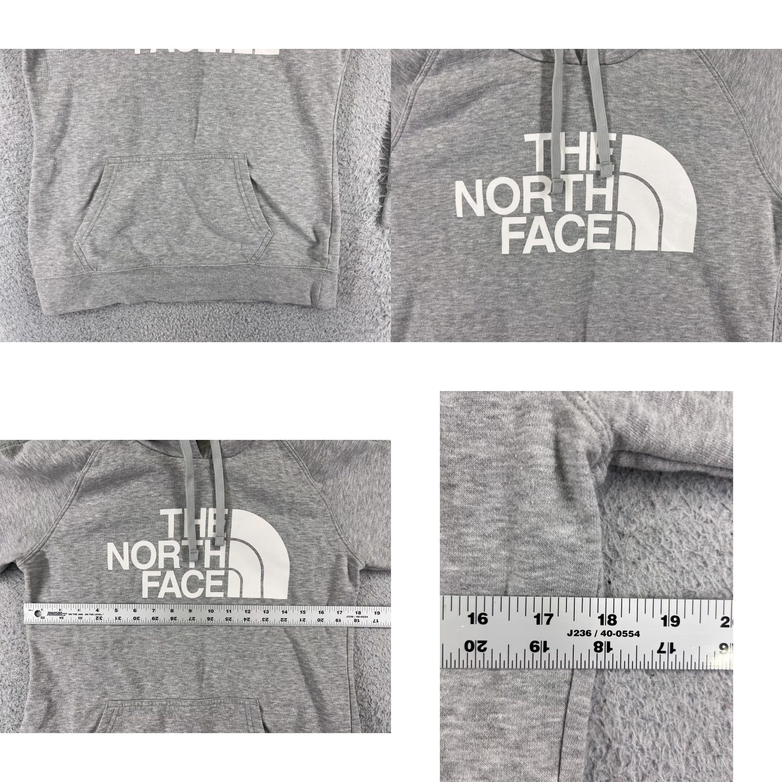 The North Face VINTAGE is not applicable; The North Face Hoodie Womens M Gray Logo Pocket Cotton Blend Size M / US 6-8 / IT 42-44 - 8 Thumbnail