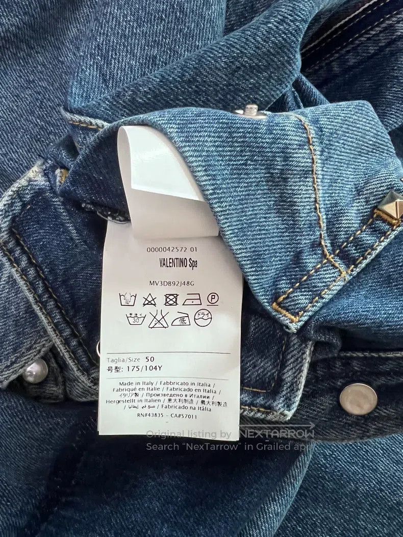 Valentino Valentino Denim willow studded shirt top Size US M / EU 48-50 / 2 - 7 Thumbnail