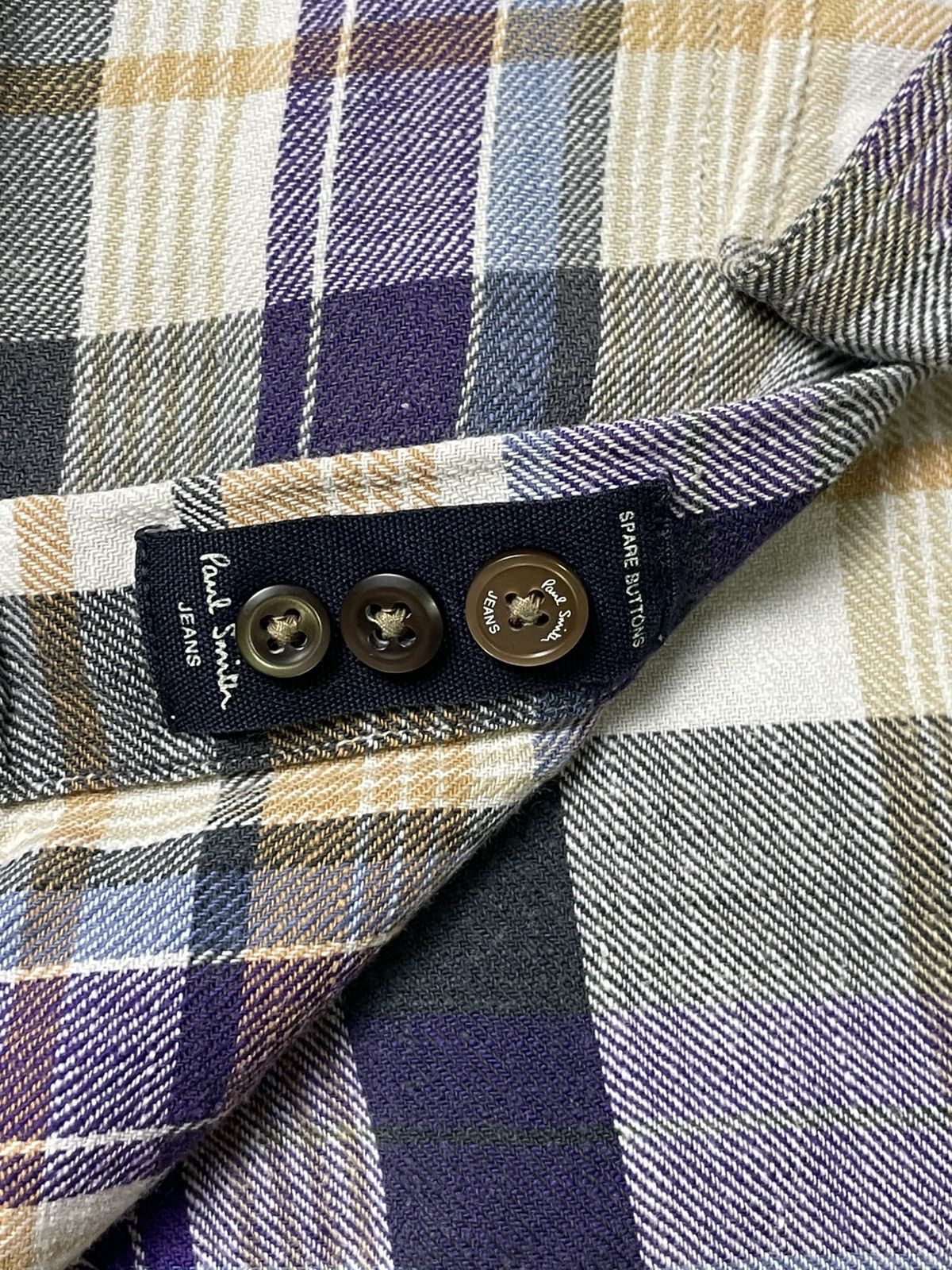 Paul Smith × Vintage Vintage Paul Smith Checked Button Up Shirt (50) Size US XS / EU 42 / 0 - 9 Thumbnail