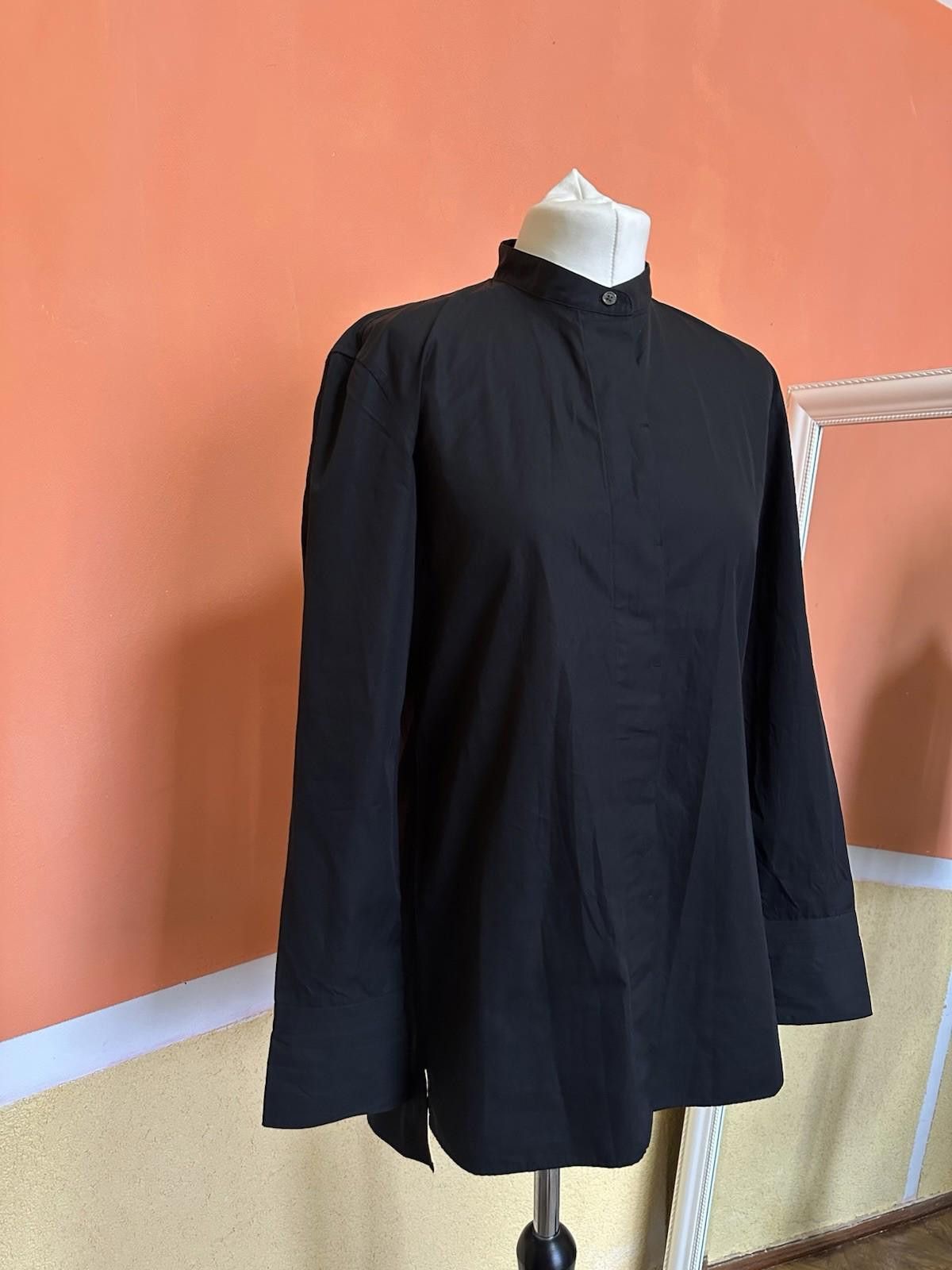 Jil Sander × Uniqlo Uniqlo x Jil Sander Black Silk Stand Collar Shirt XS Size XS / US 0-2 / IT 36-38 - 2 Thumbnail