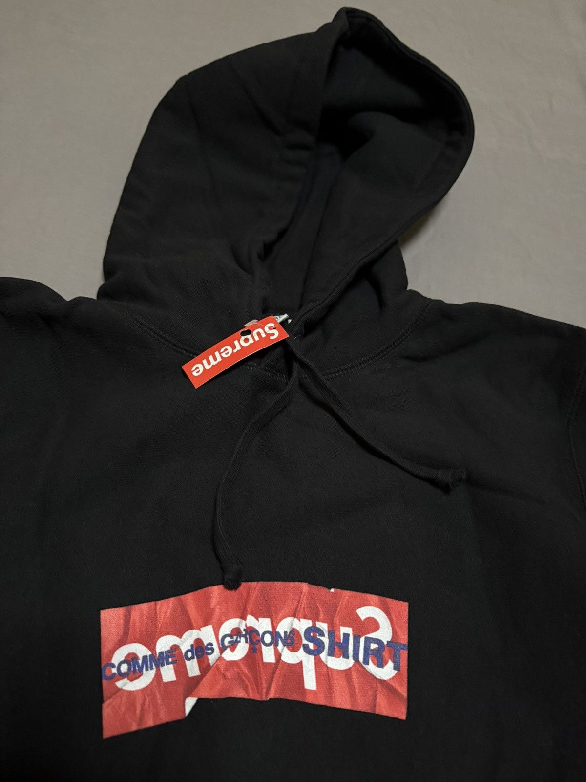 Comme des Garcons × Supreme Supreme cdg shirt box logo hooded sweatershirt Size US XL / EU 56 / 4 - 2 Thumbnail