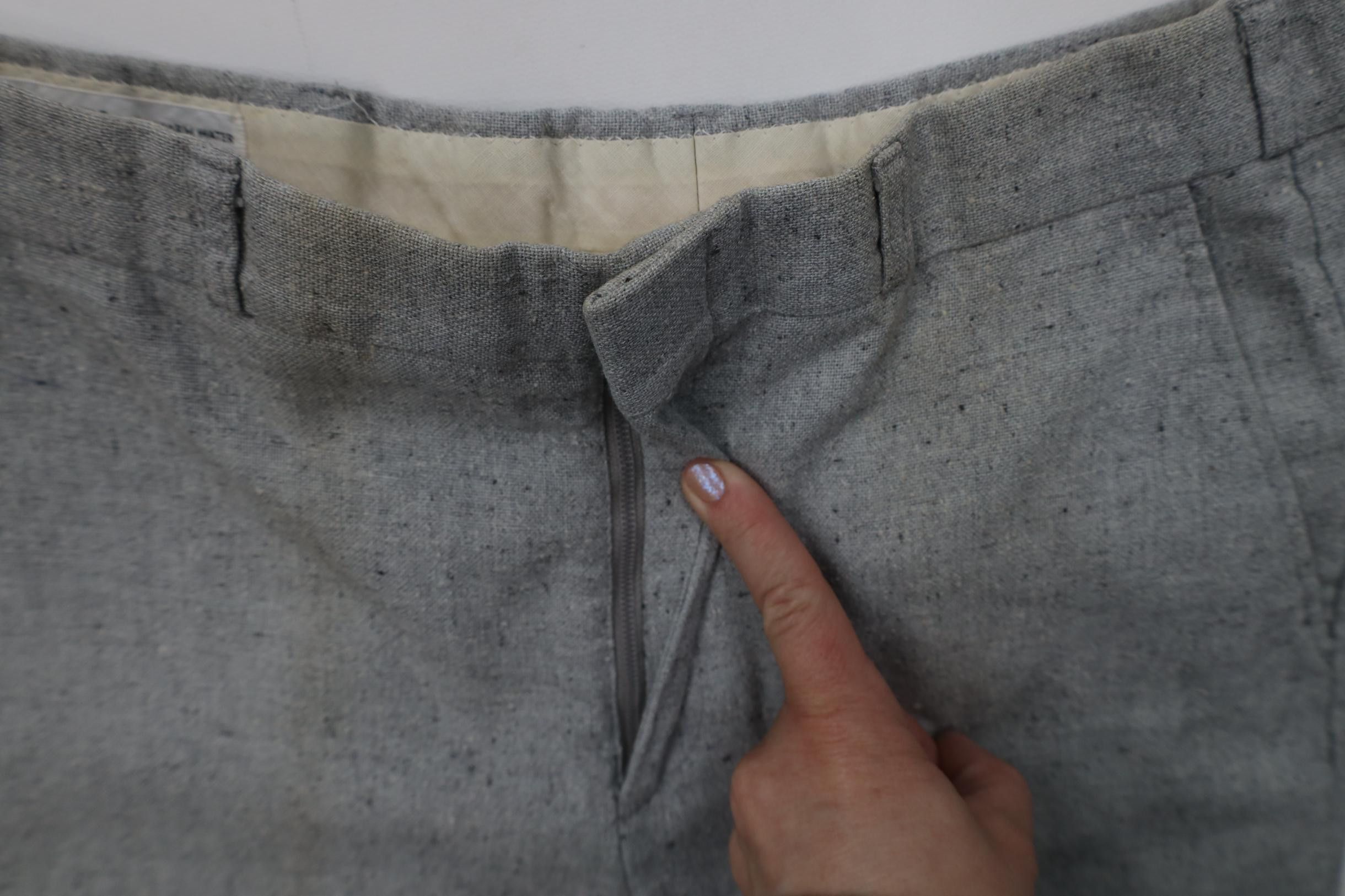 Vintage Vintage 70s Streetwear Wool Blend Knit Wide Leg Chino Pants Size US 29 - 8 Thumbnail
