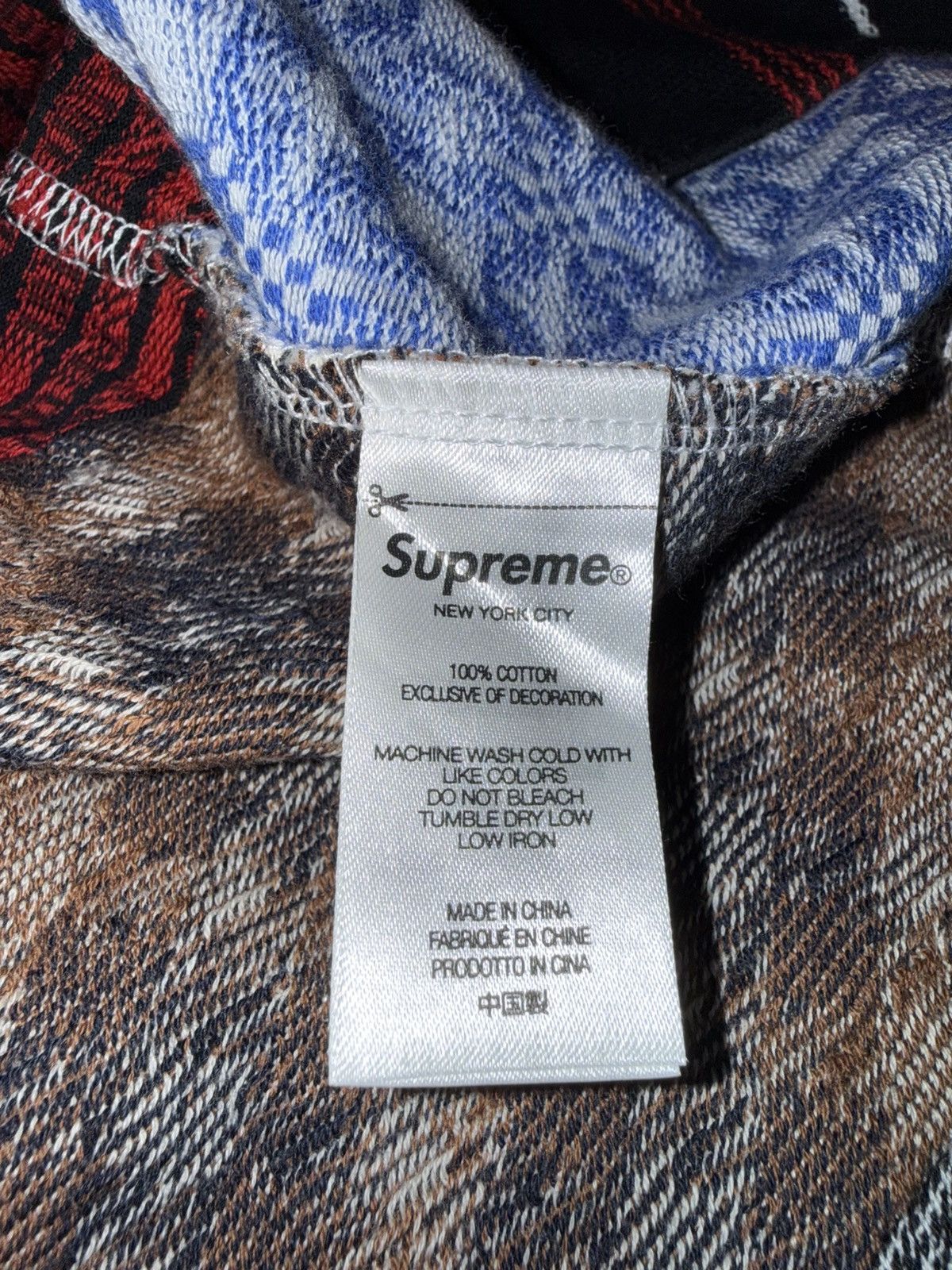 Supreme Supreme Patchwork Jacquard L/S Top Size US L / EU 52-54 / 3 - 5 Thumbnail