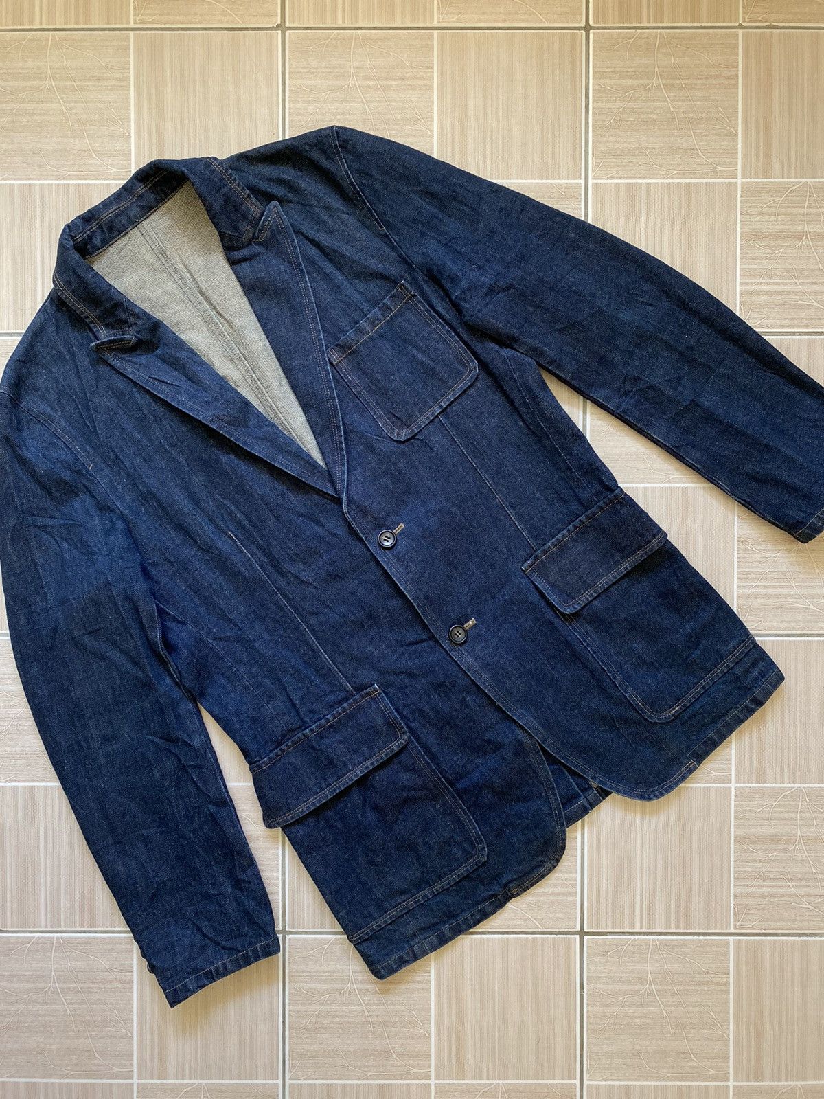 Designer × Patrick Cox Patrick Cox Wannabe Denim Parka Blazer Size US S / EU 44-46 / 1 - 1 Thumbnail
