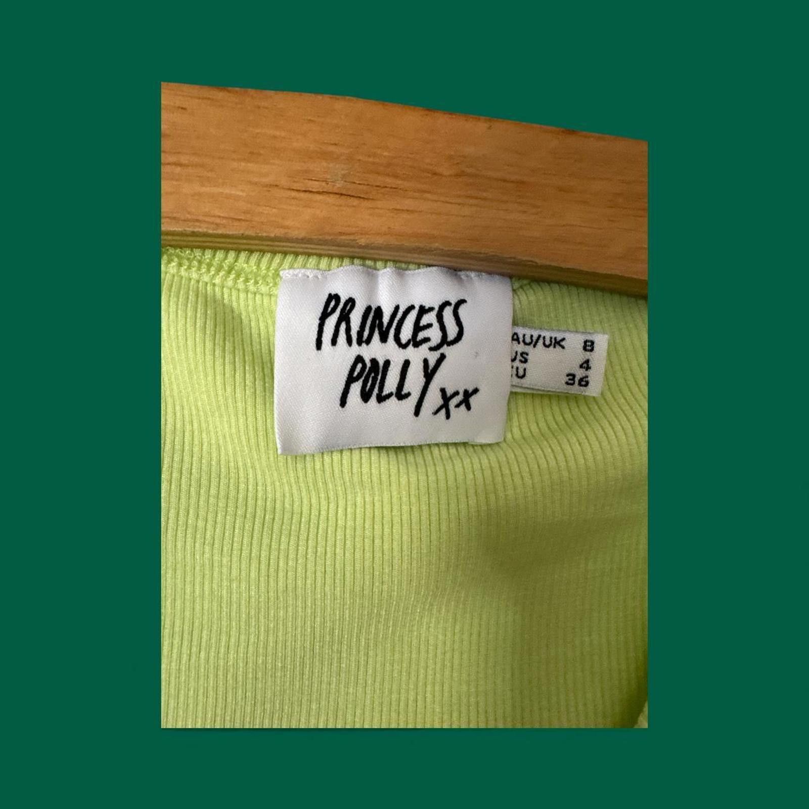 Other Princess Polly Lime Ribbed B/Up Crop AU 8 (US 4 / EU 36) Size S / US 4 / IT 40 - 2 Thumbnail