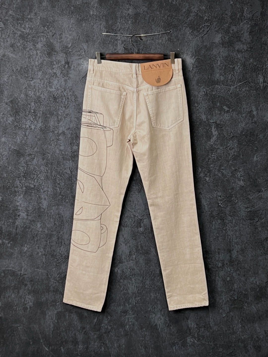 Lanvin Lanvin Khaki Jeans 29*1 Size 29" - 2 Thumbnail