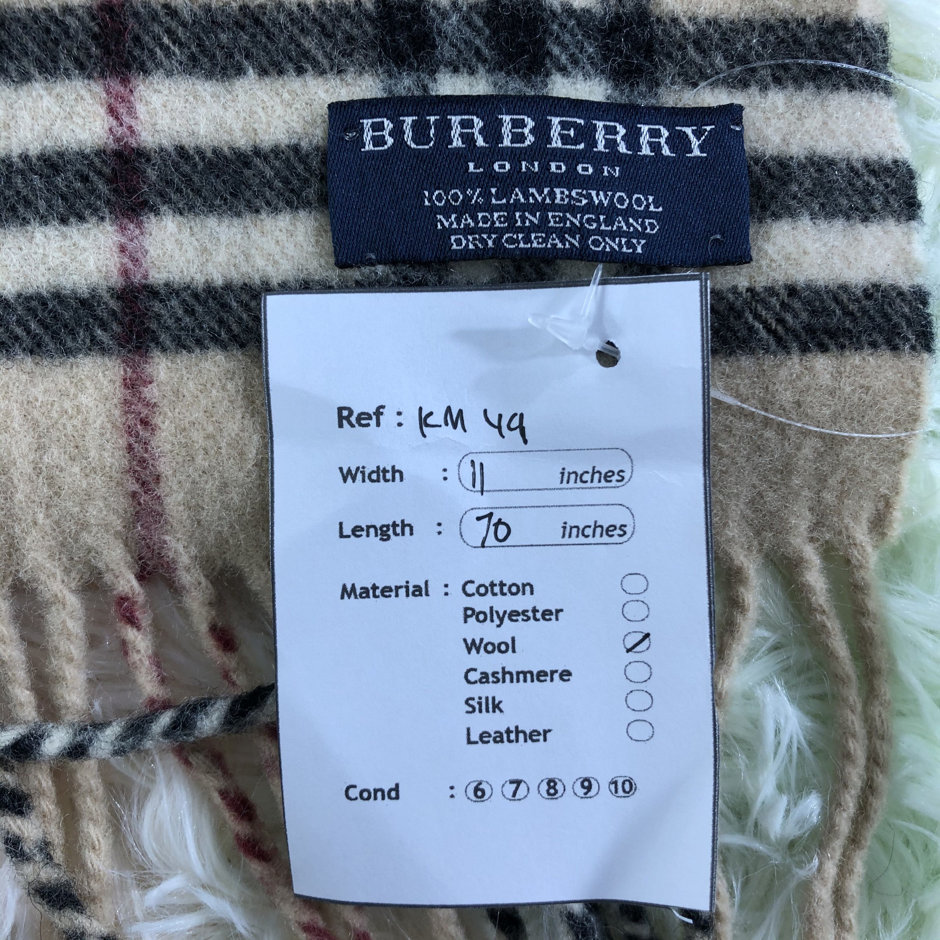 Burberry × Vintage Burberry Scarf / Muffler / Neckwear - KM49 Size ONE SIZE - 8 Thumbnail