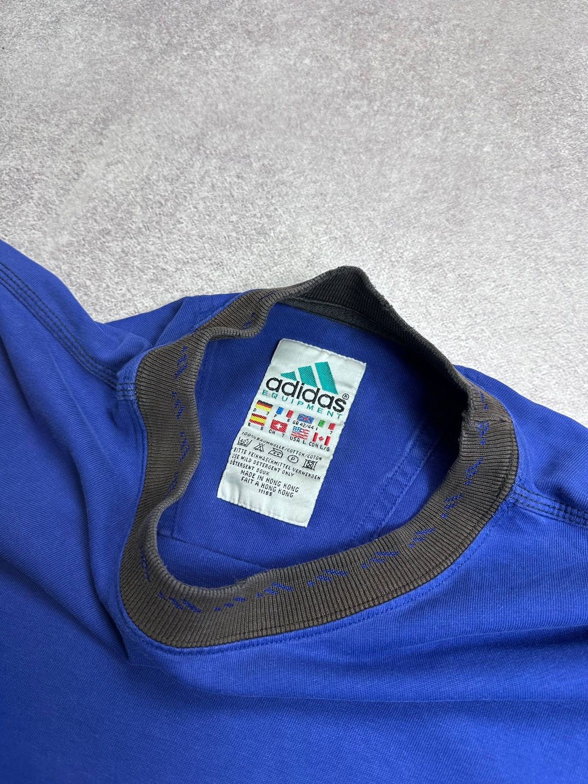 Adidas Vintage 90s Adidas Equipment Boxy T-shirt L Size US L / EU 52-54 / 3 - 5 Thumbnail
