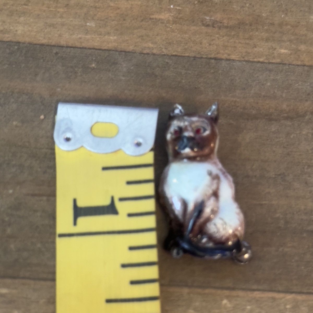 Vintage Vintage sterling silver Germany enamel cat brooch Size ONE SIZE - 8 Thumbnail