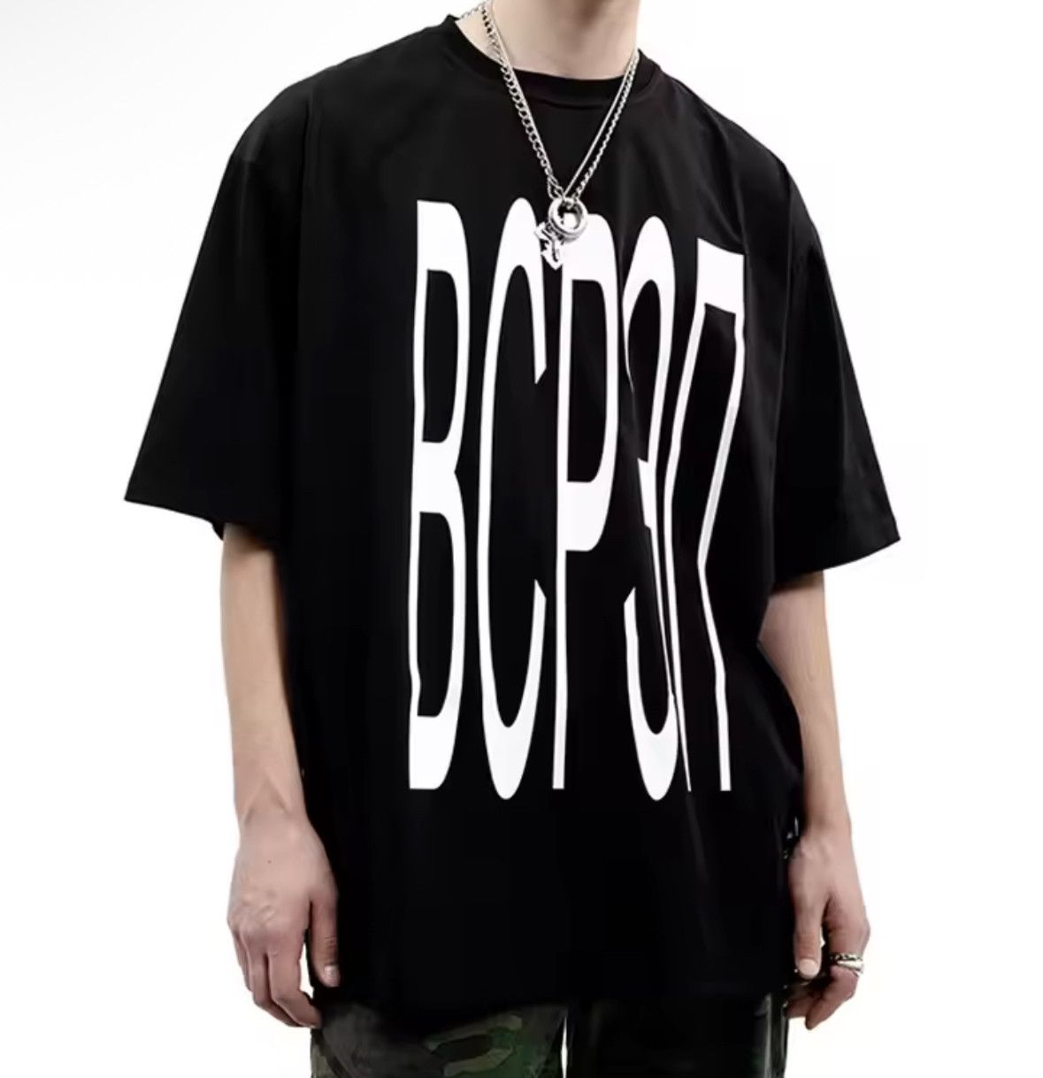 Other Y2K Streetwear Hip Hop Swag Letter Cotton Black T-Shirt Size US M / EU 48-50 / 2 - 3 Thumbnail