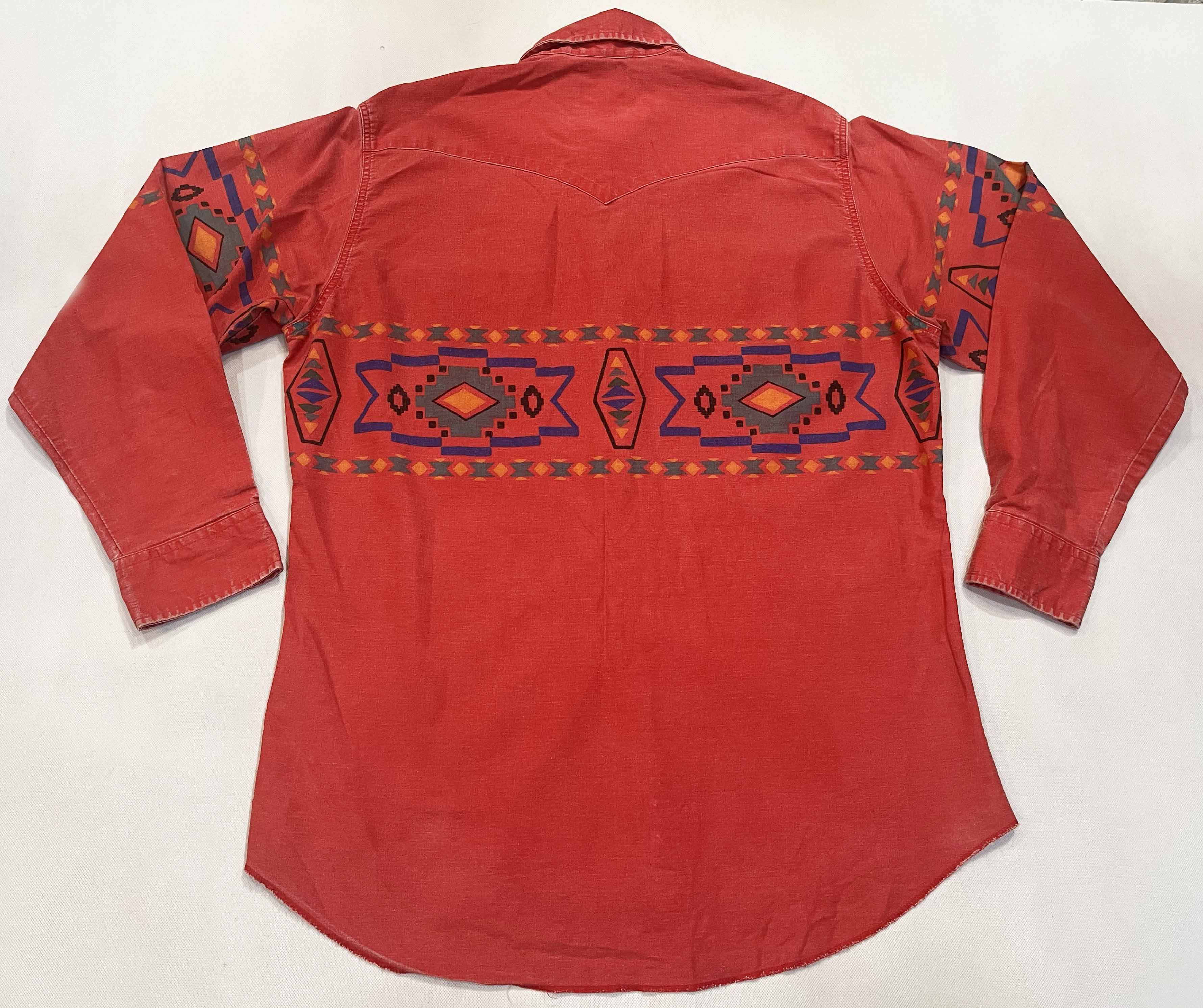 Vintage × Wrangler Vintage Wrangler Brushpopper Western Cowboy Aztec Shirt Size US L / EU 52-54 / 3 - 8 Thumbnail
