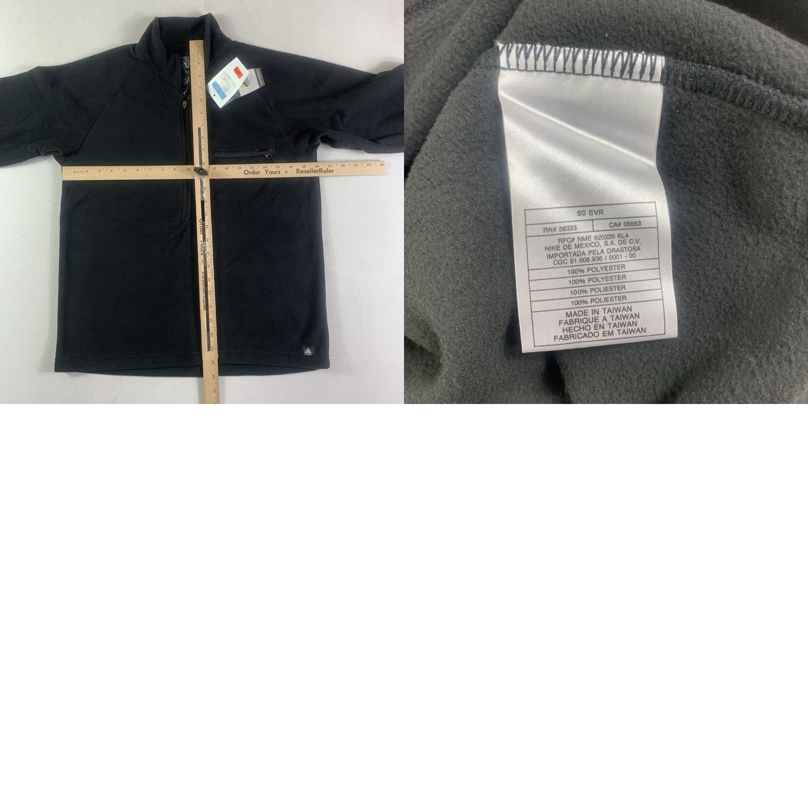 Nike ACG VINTAGE Nike ACG Mens Black Thermal Layer 2 Jacket M Parka 90s Outdoor Sports Logo Zipper Works (Broken Tab) Size US M / EU 48-50 / 2 - 8 Thumbnail