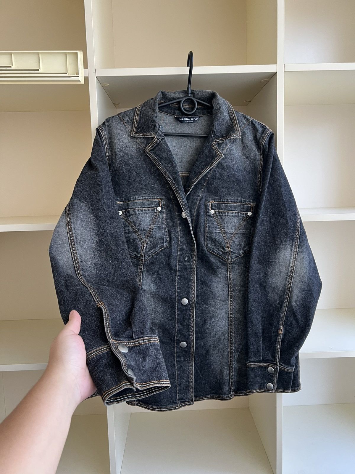 Marina Rinaldi Vintage Marina Rinaldi Denim Jacket JAPAN Size XL / US 12-14 / IT 48-50 - 5 Thumbnail