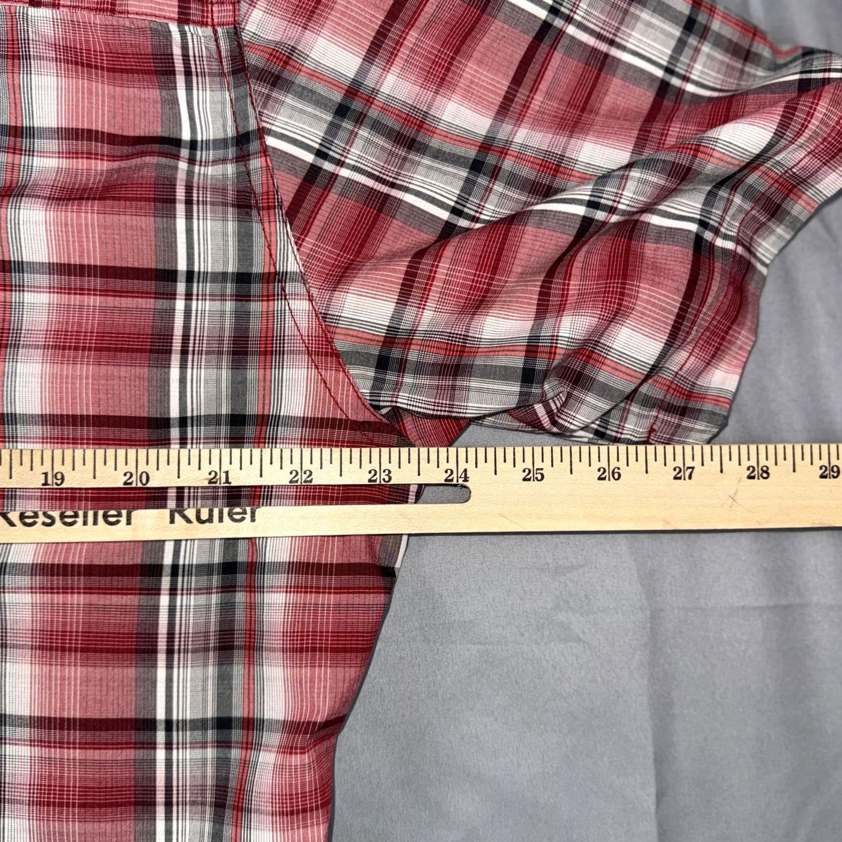 Vintage Kuhl Shirt Mens XL Red Plaid Lightweight Short Sleeve Button Front Casual Size US XL / EU 56 / 4 - 7 Thumbnail