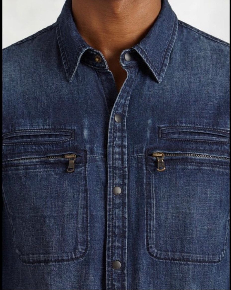 John Varvatos denim workshirt. Small Size US S / EU 44-46 / 1 - 2 Thumbnail