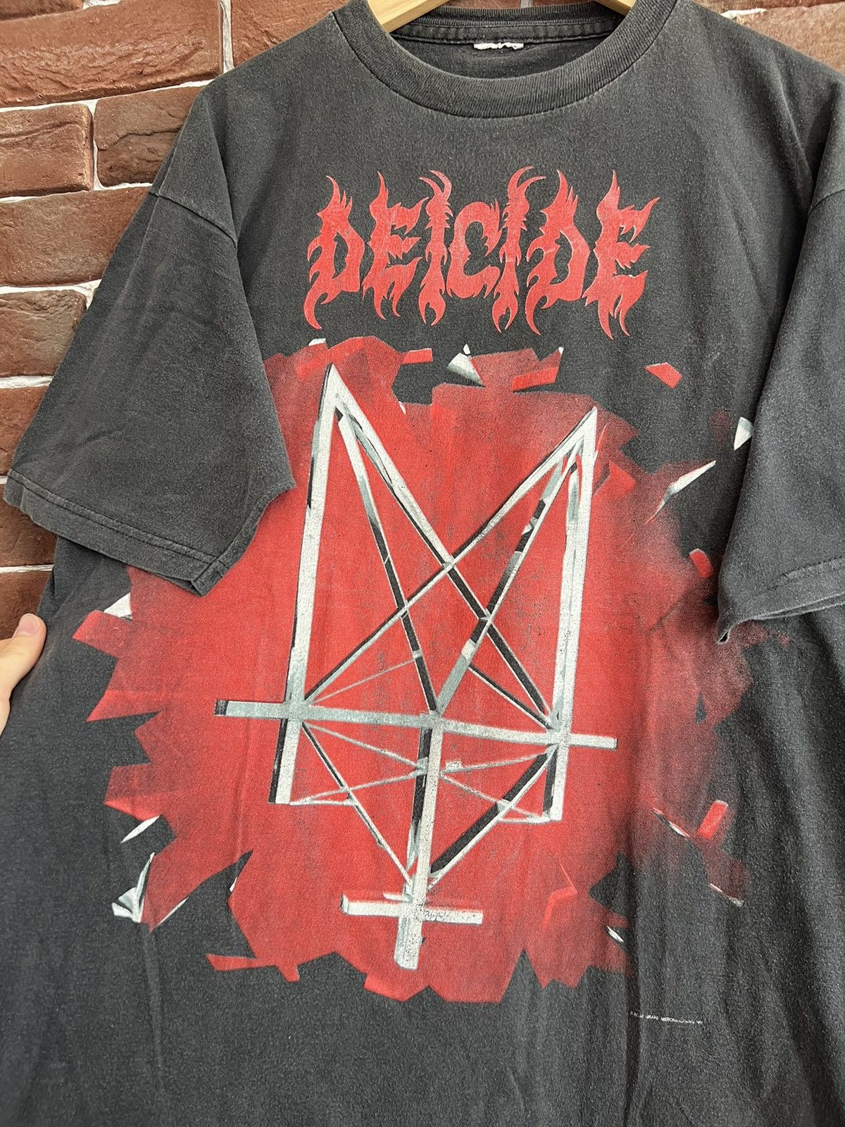 Band Tees Rare Vintage 90s Deicide End Of God Death Metal Band Tee Size US XL / EU 56 / 4 - 3 Thumbnail