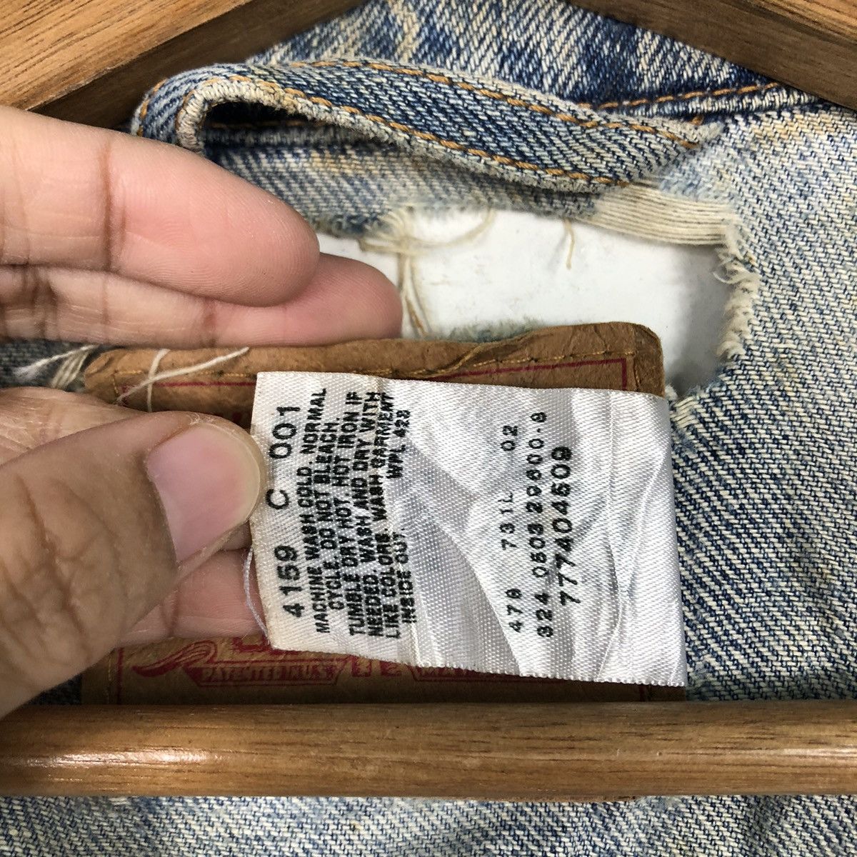 Levi's 📌Vintage Trucker Denim Jeans Rusty Design Levi's Size US L / EU 52-54 / 3 - 20 Thumbnail