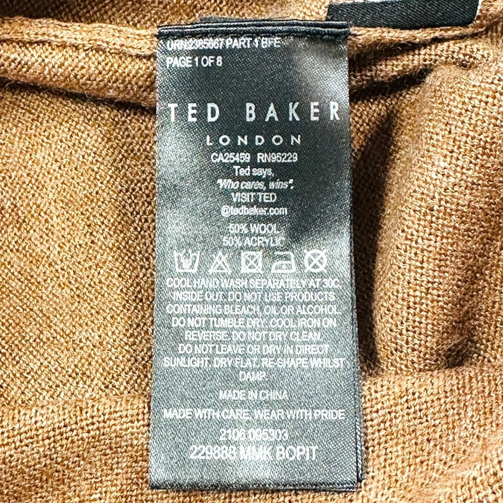 Ted Baker Ted Baker 5 Jumper Men's UK Size XL Brown Long Sleeve Size US XL / EU 56 / 4 - 12 Thumbnail